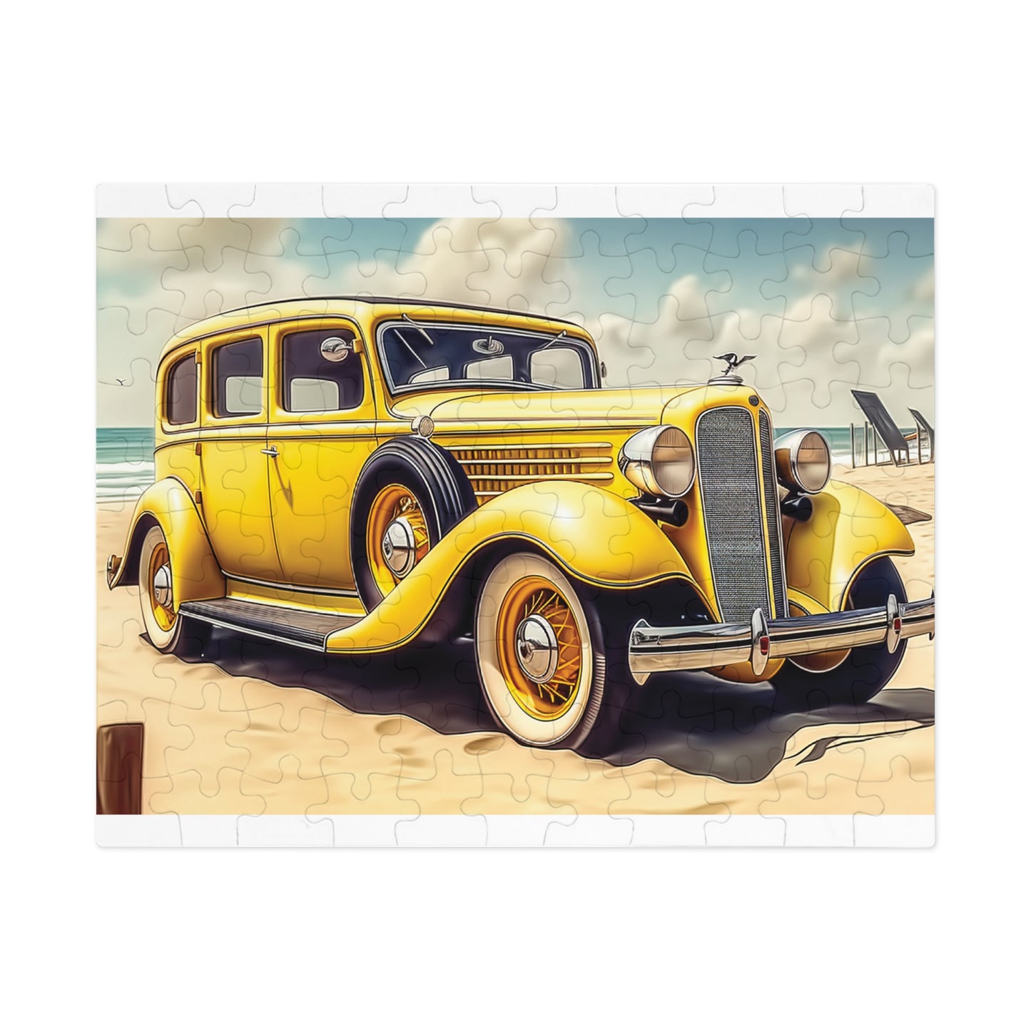 Jigsaw Puzzle, Vintage Car, Personalised/Non-Personalised (30, 110, 252, 500,1000-Piece)