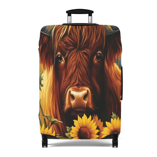 Luggage Cover, Highland Cow, awd-033