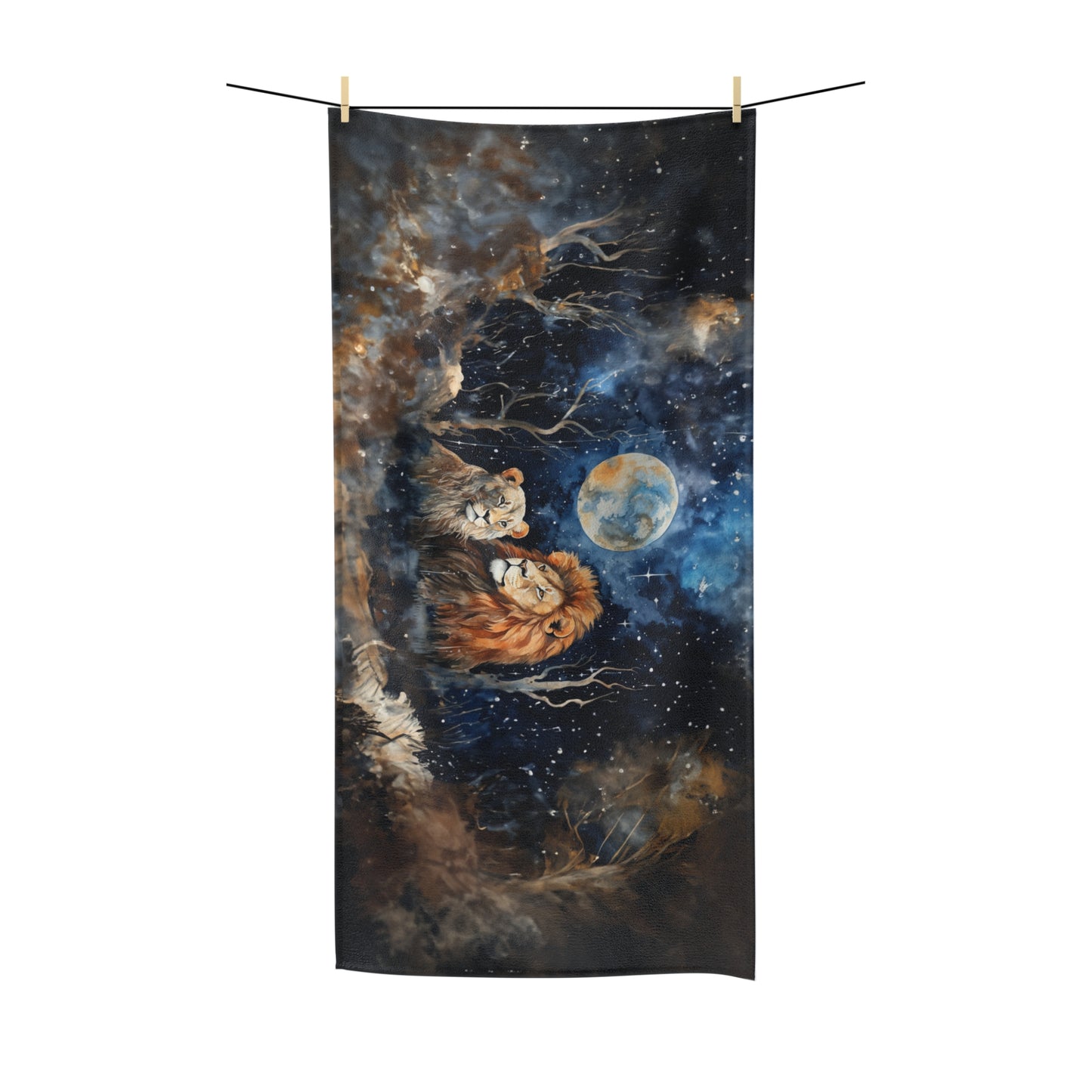 Beach Towel, Lions, Polycotton Towel