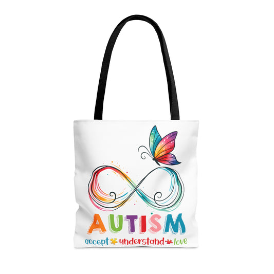 Tote Bag, Autism, Accept, Understand, Love, Personalised/Non-Personalised Tote bag