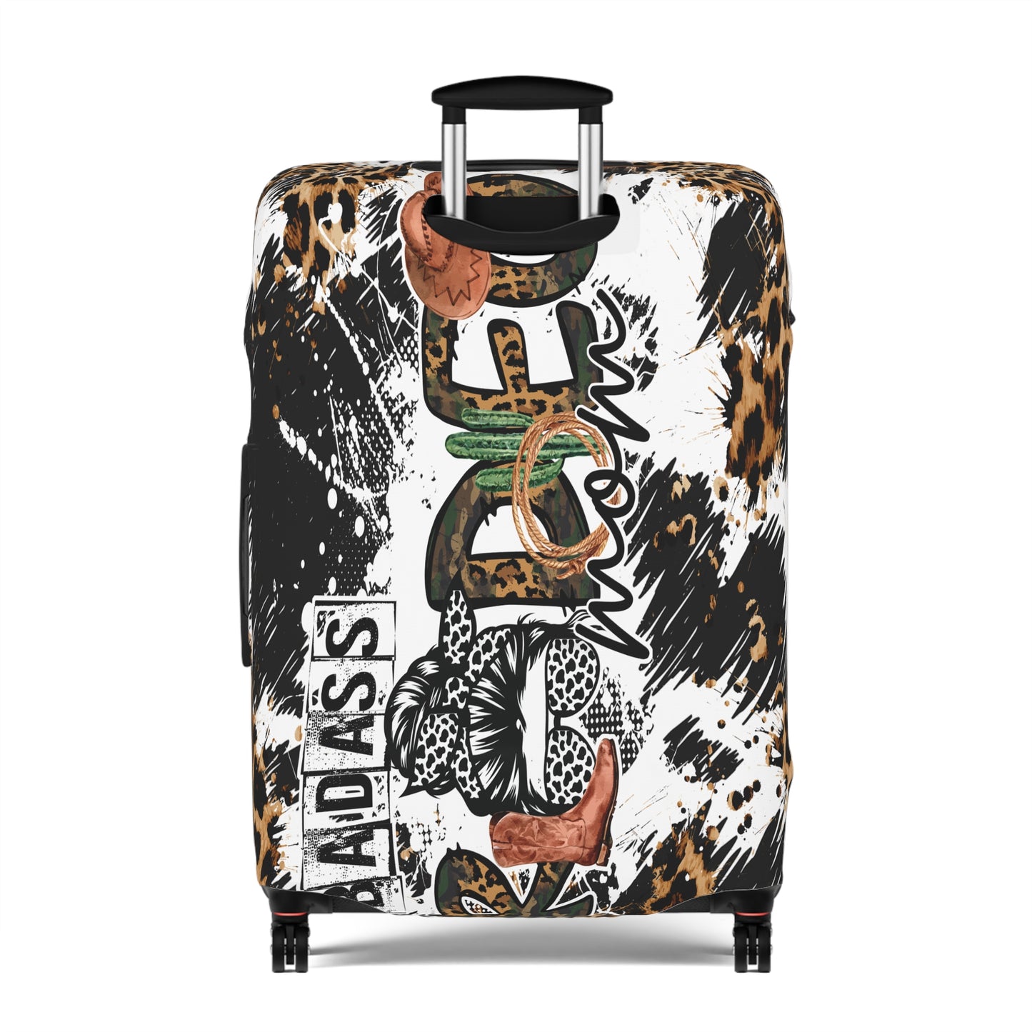 Luggage Cover, Badass Rodeo Mom, awd-3110