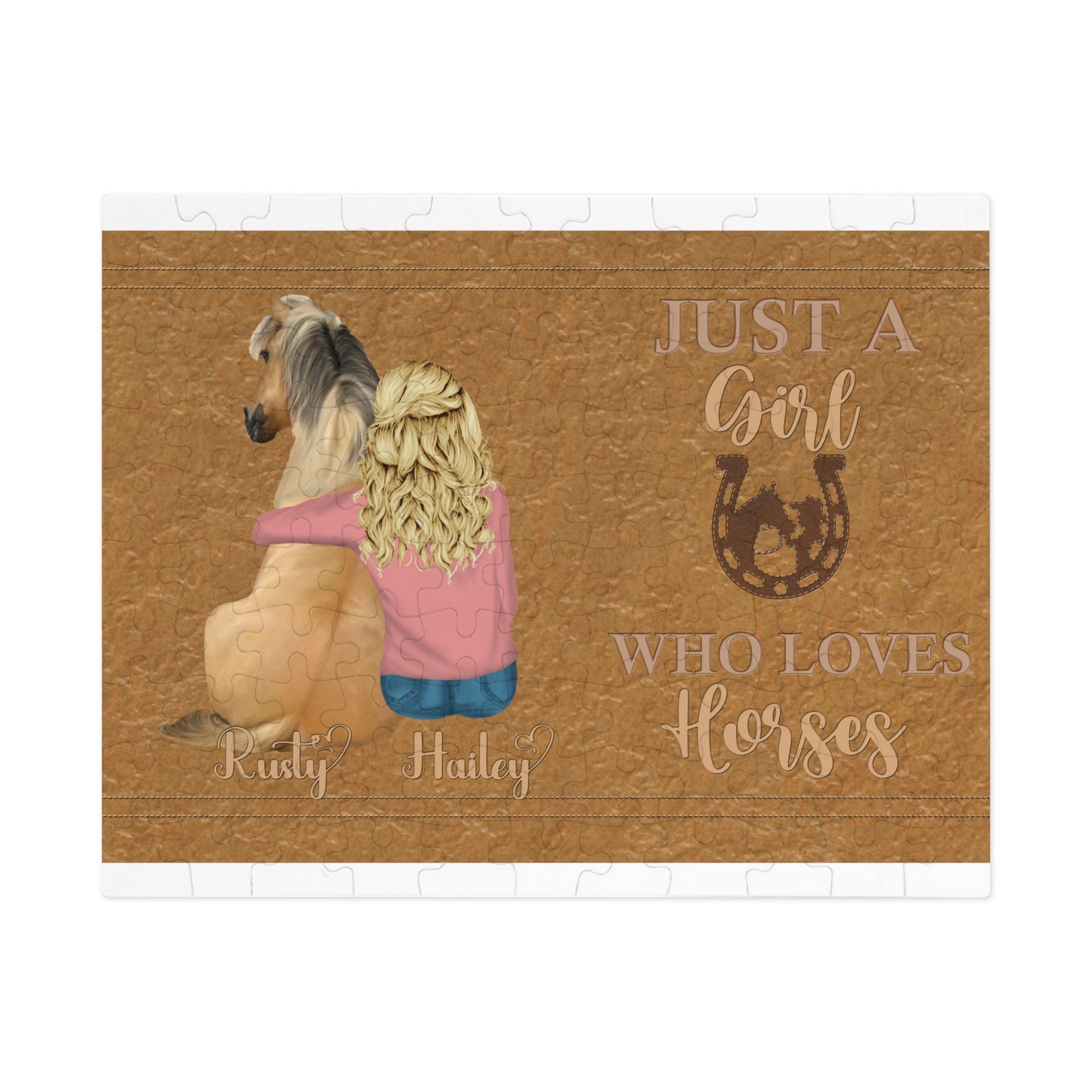 Jigsaw Puzzle, Just a Girl Who Loves Horses (30, 110, 252, 500,1000-Piece)