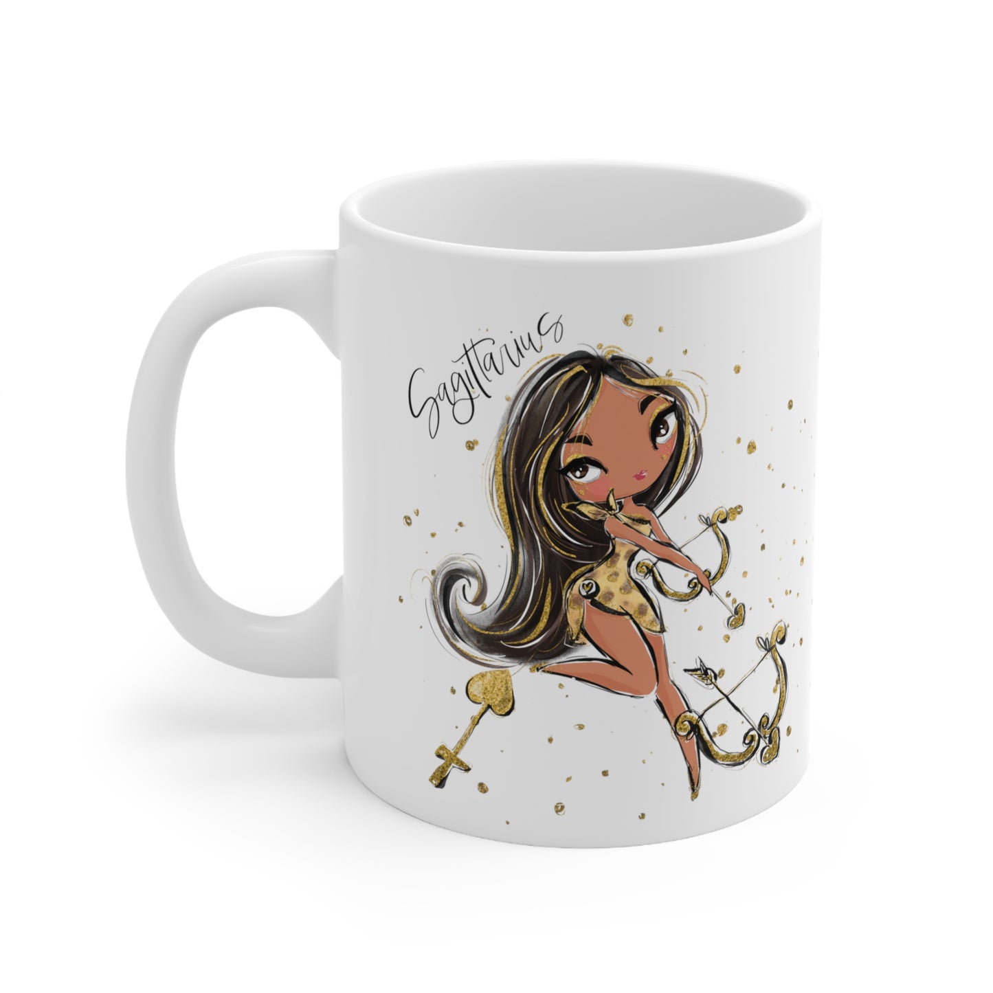 Personalised/Non Personalised Zodiac Sign, Sagittarius, Ceramic Mug 11oz