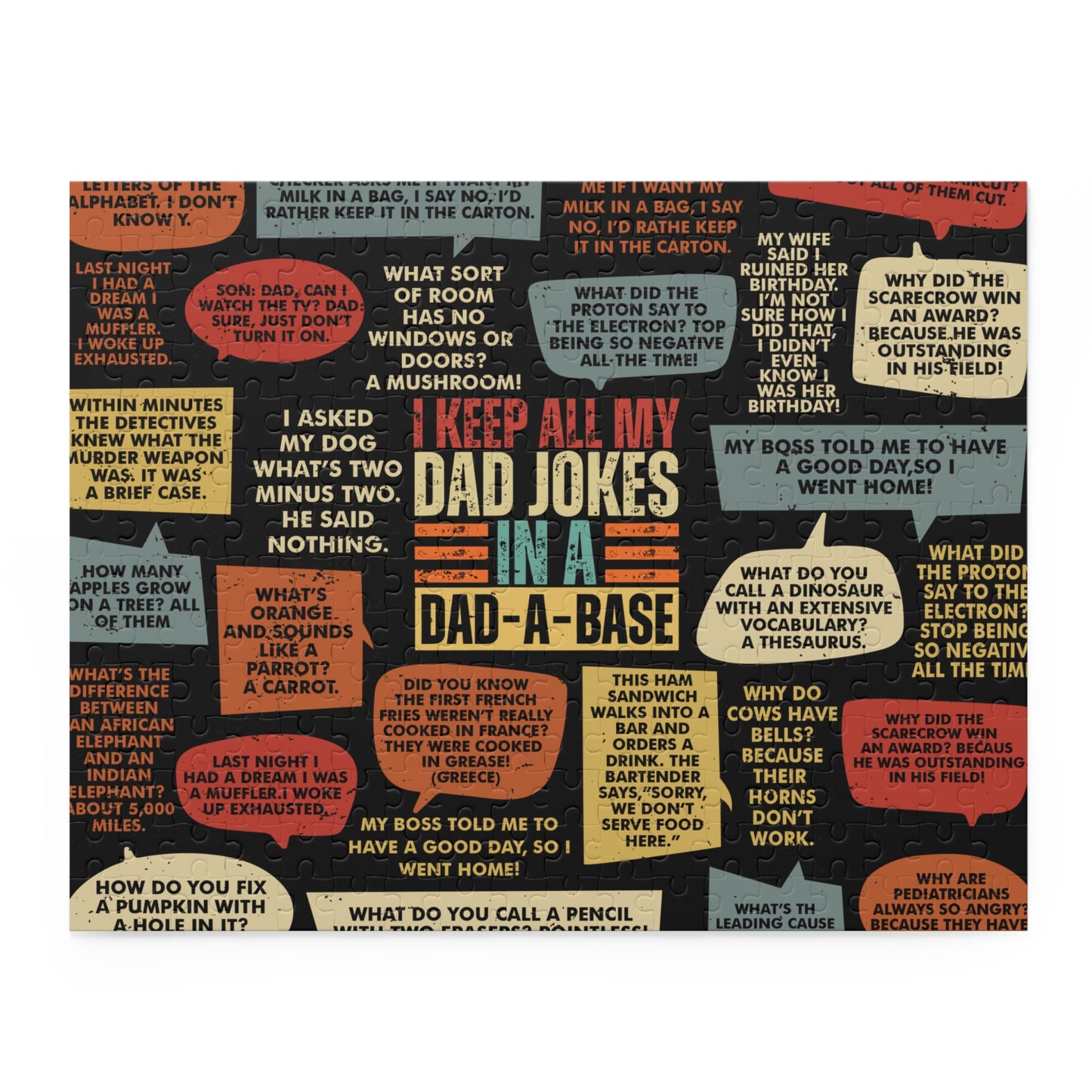 Personalised/Non-Personalised Puzzle, Dad Jokes (120, 252, 500-Piece)