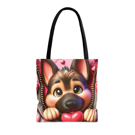 Tote Bag, Cute Dog, Personalised/Non-Personalised Tote bag