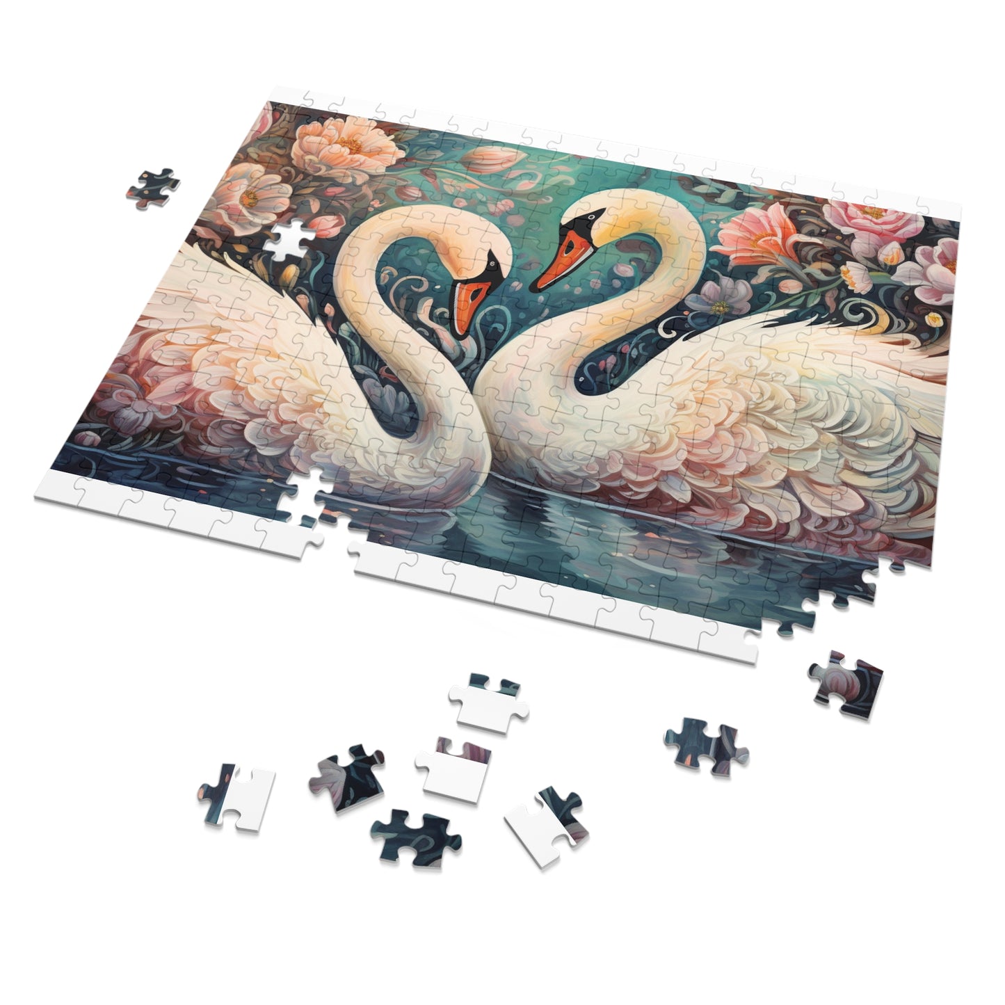 Jigsaw Puzzle, Swan, Personalised/Non-Personalised (30, 110, 252, 500,1000-Piece)