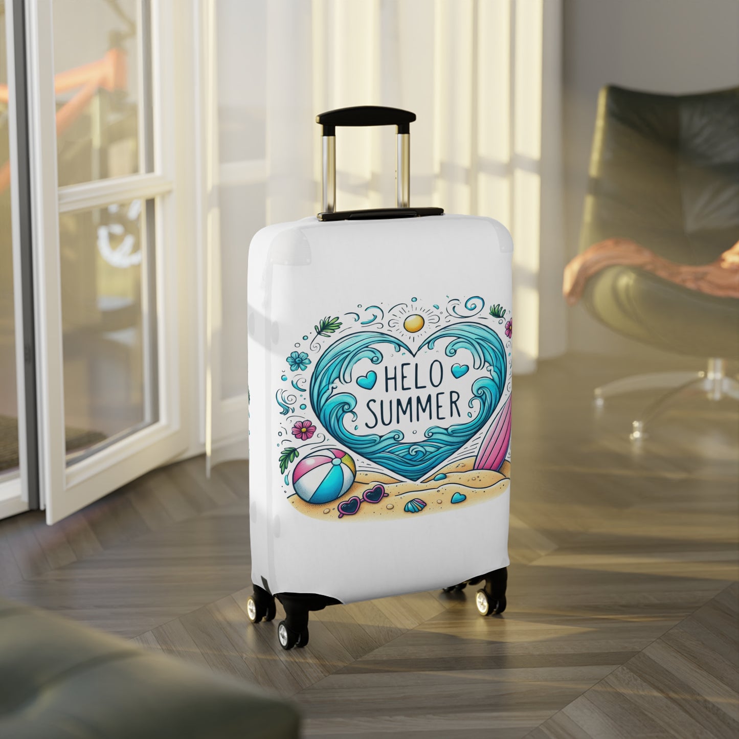 Luggage Cover, Travel, Hello Summer, awd-4017