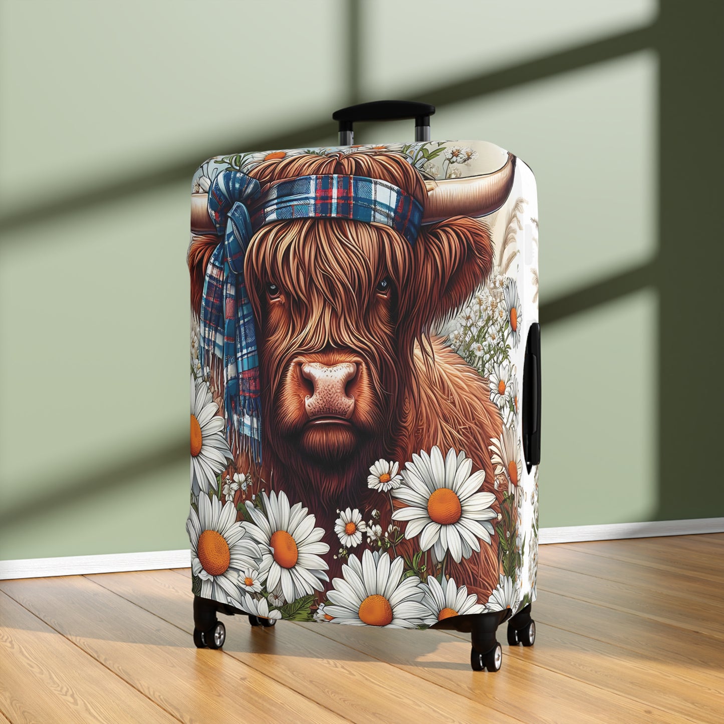 Luggage Cover, Highland Cow, awd-435