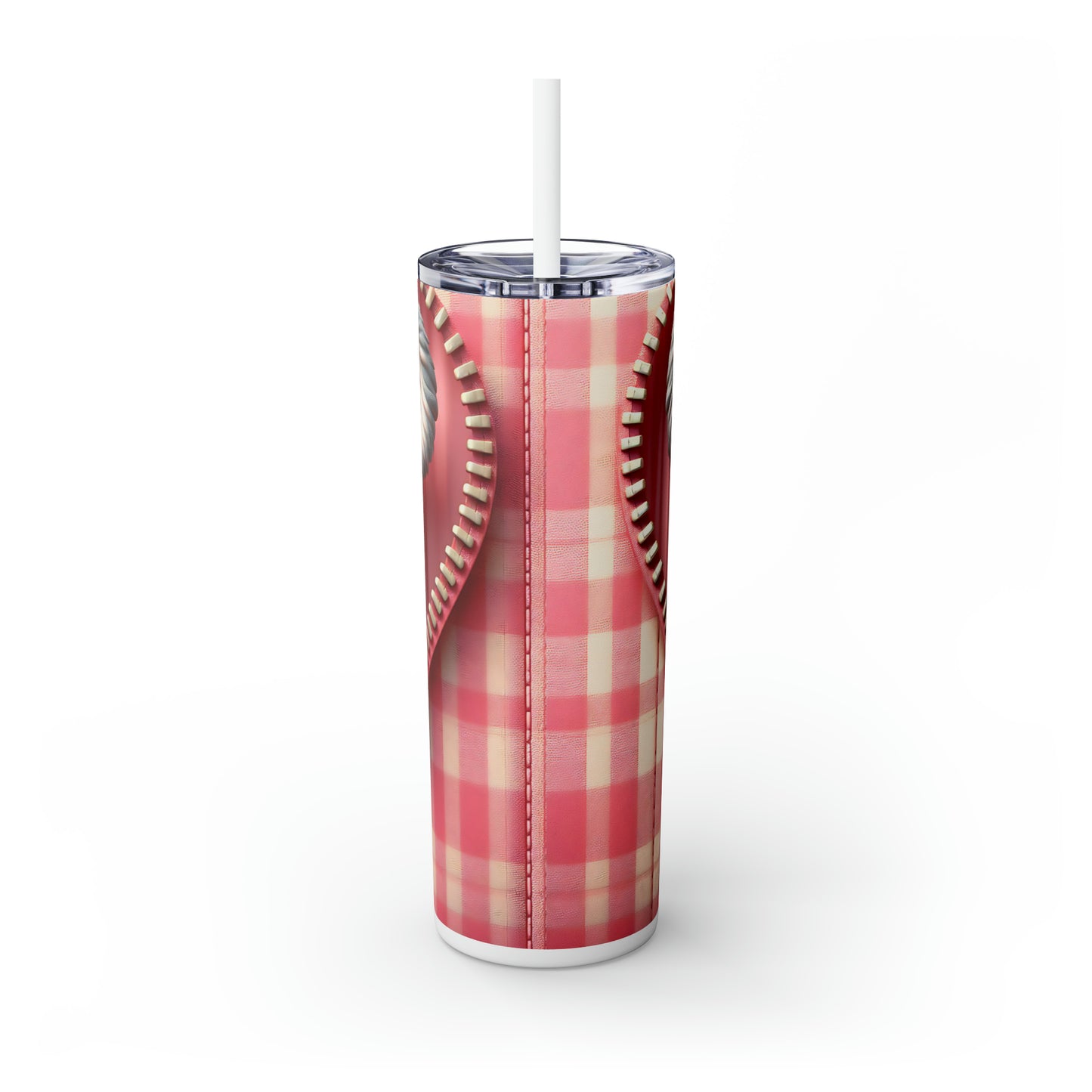 Skinny Tumbler with Straw, 20oz, Koala, Valentines Day