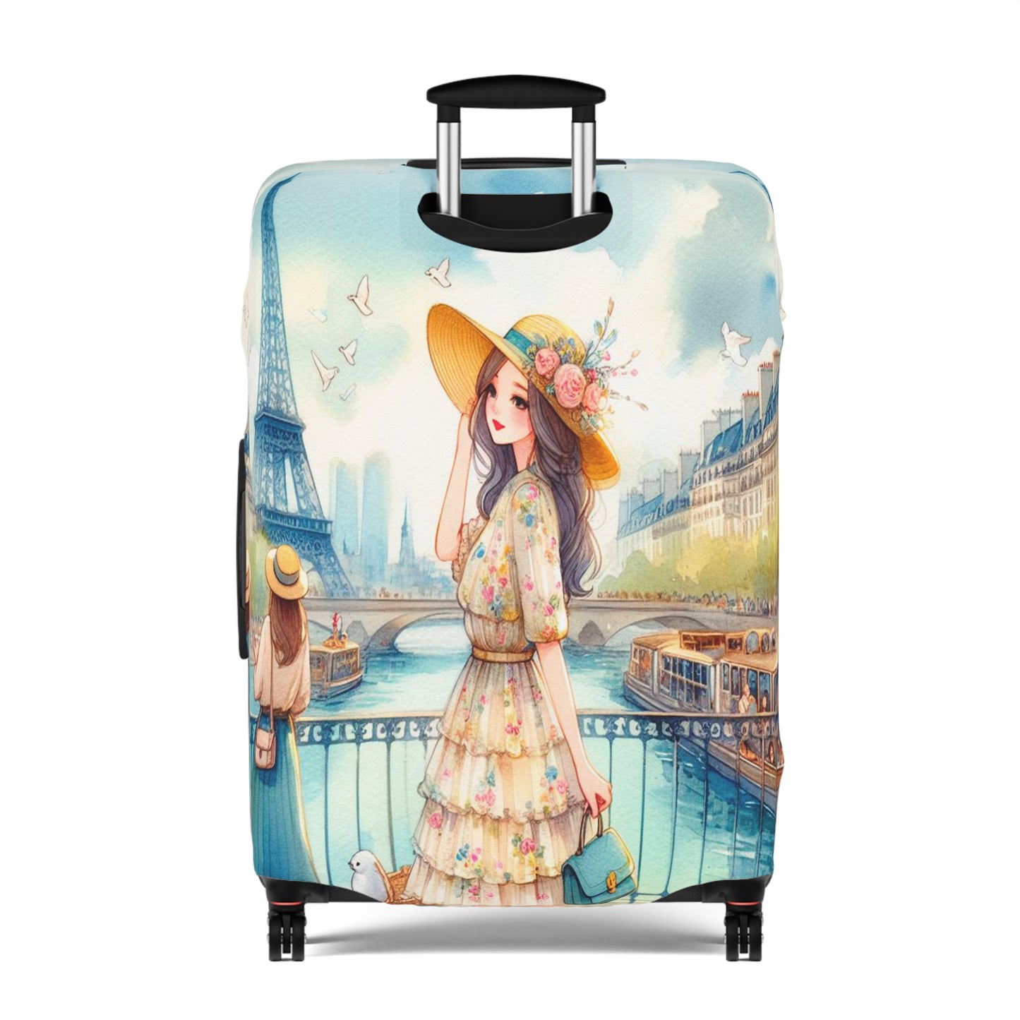 Luggage Cover, Just a Girl Who loves Travelling, awd-2109