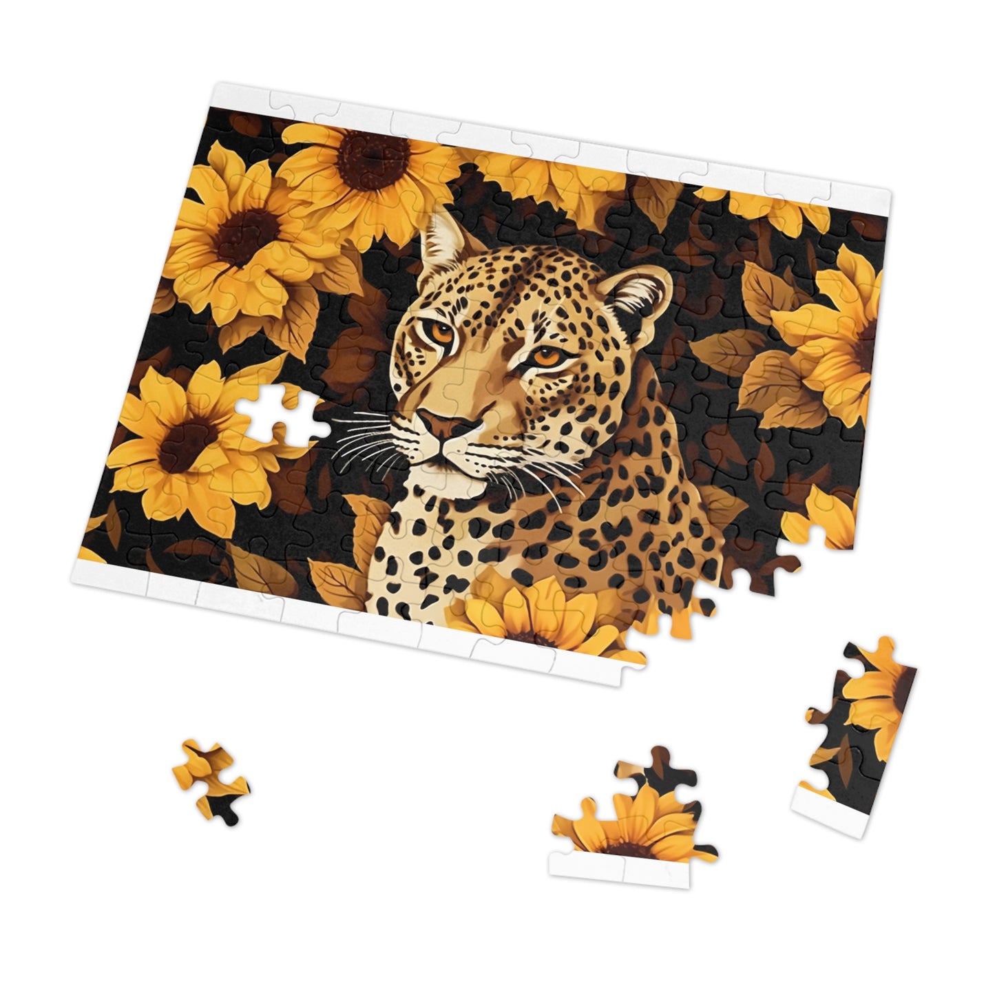 Jigsaw Puzzle, Leopard, Personalised/Non-Personalised (30, 110, 252, 500,1000-Piece)