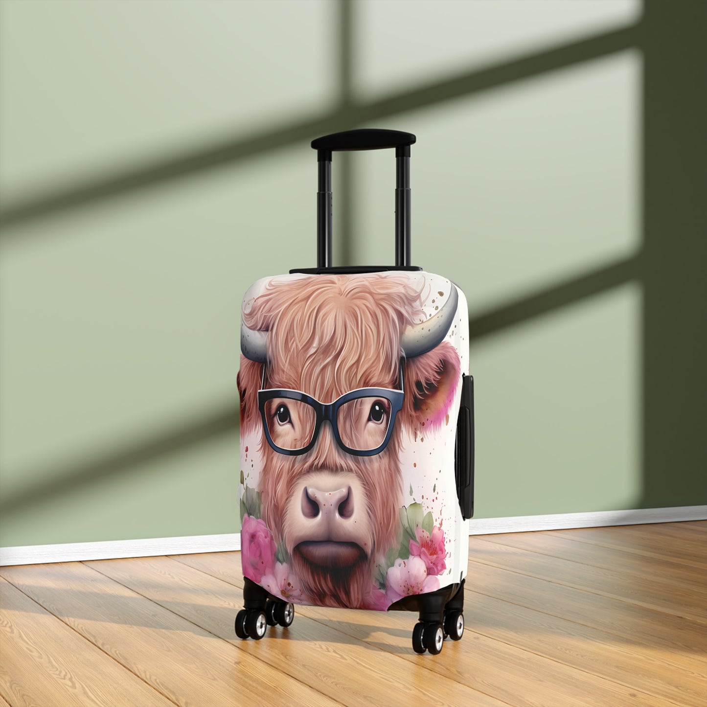 Luggage Cover, Highland Cow, awd-017