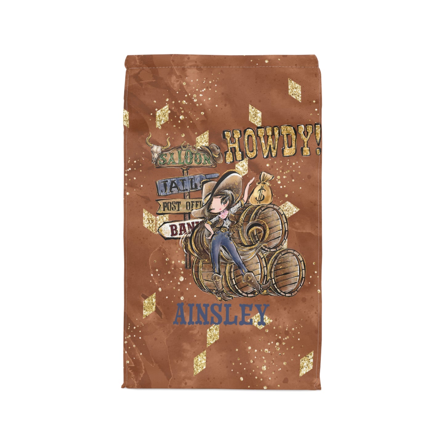 Insulated Lunch Bag, Howdy Partners Personalised Lunch Bag