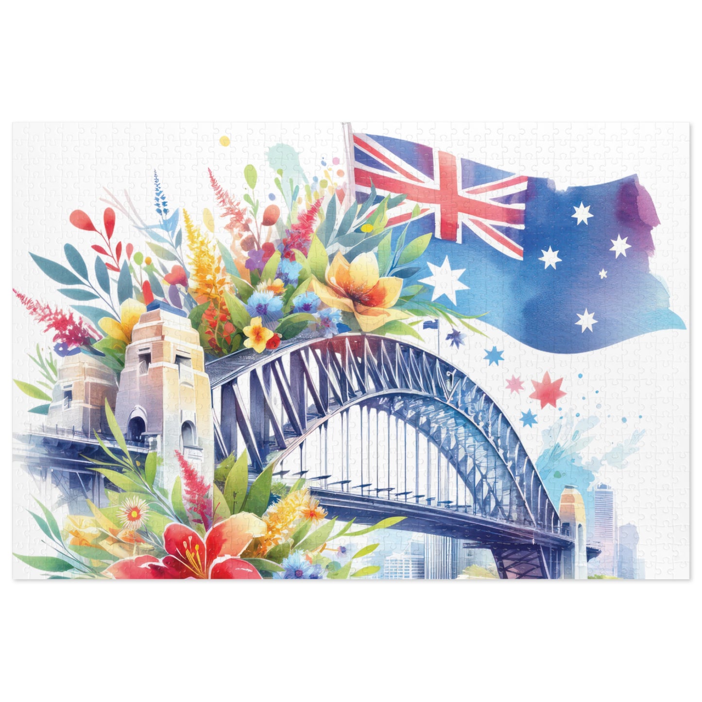 Jigsaw Puzzle, Sydney Harbour Bridge, Australia, Personalised/Non-Personalised (30, 110, 252, 500,1000-Piece)