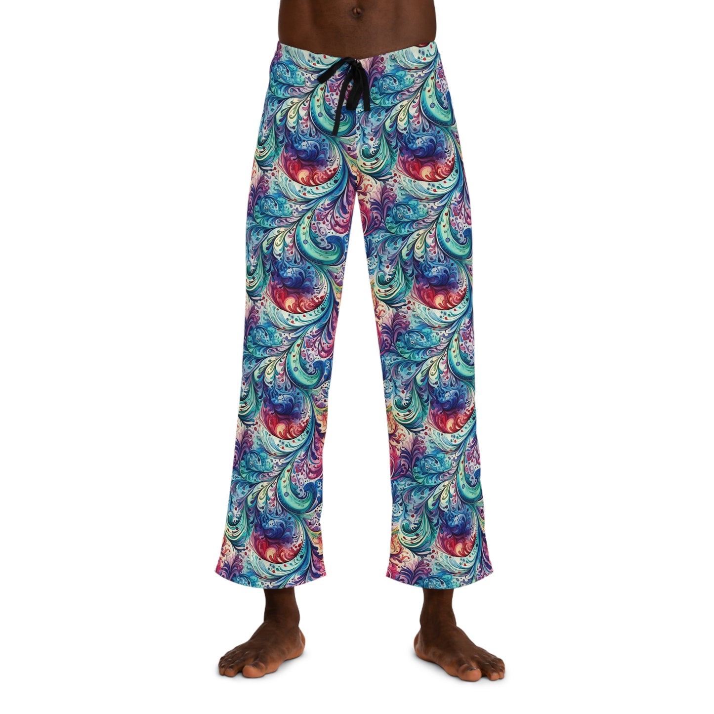 Men's Pajama Pants, Paisley, Sleepwear Bottoms