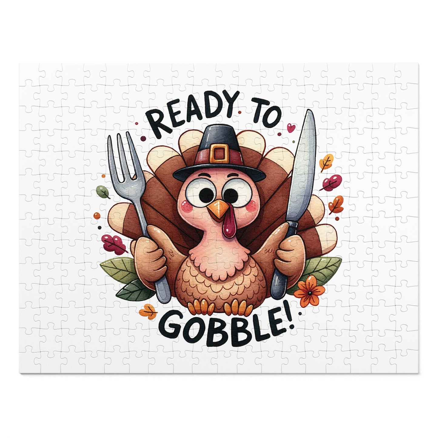 Jigsaw Puzzle, Thanks Giving, Ready to Gobble, Personalised/Non-Personalised (30, 110, 252, 500,1000-Piece)