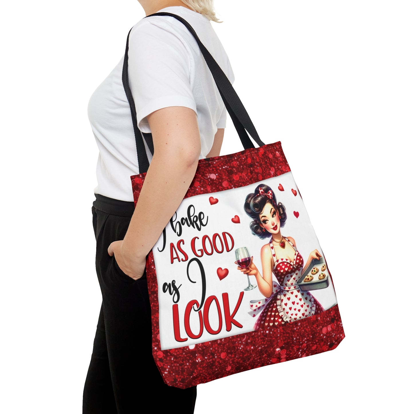 Tote Bag, Retro, I Bake as Good as I Look