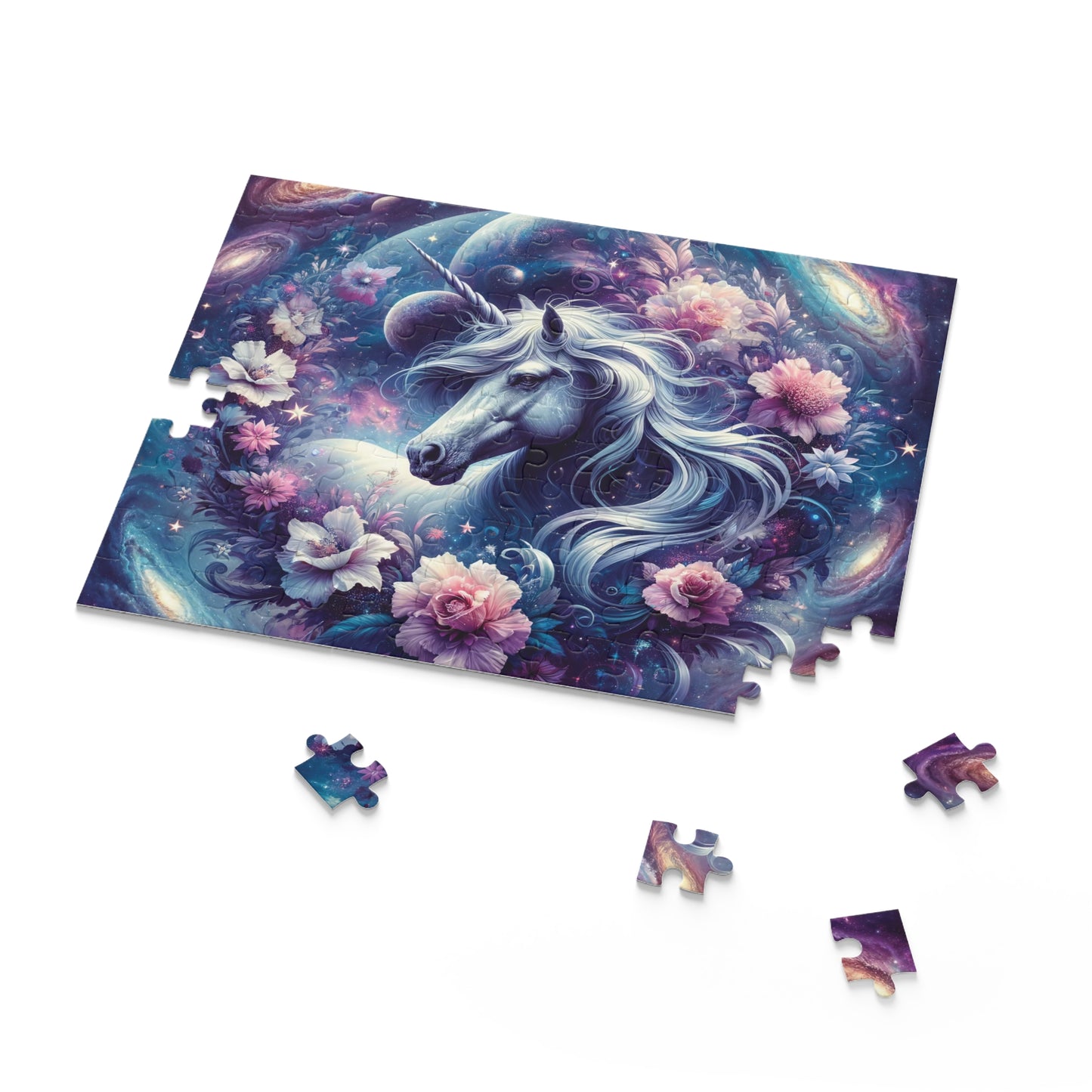 Personalised/Non-Personalised Puzzle, Unicorn (120, 252, 500-Piece)