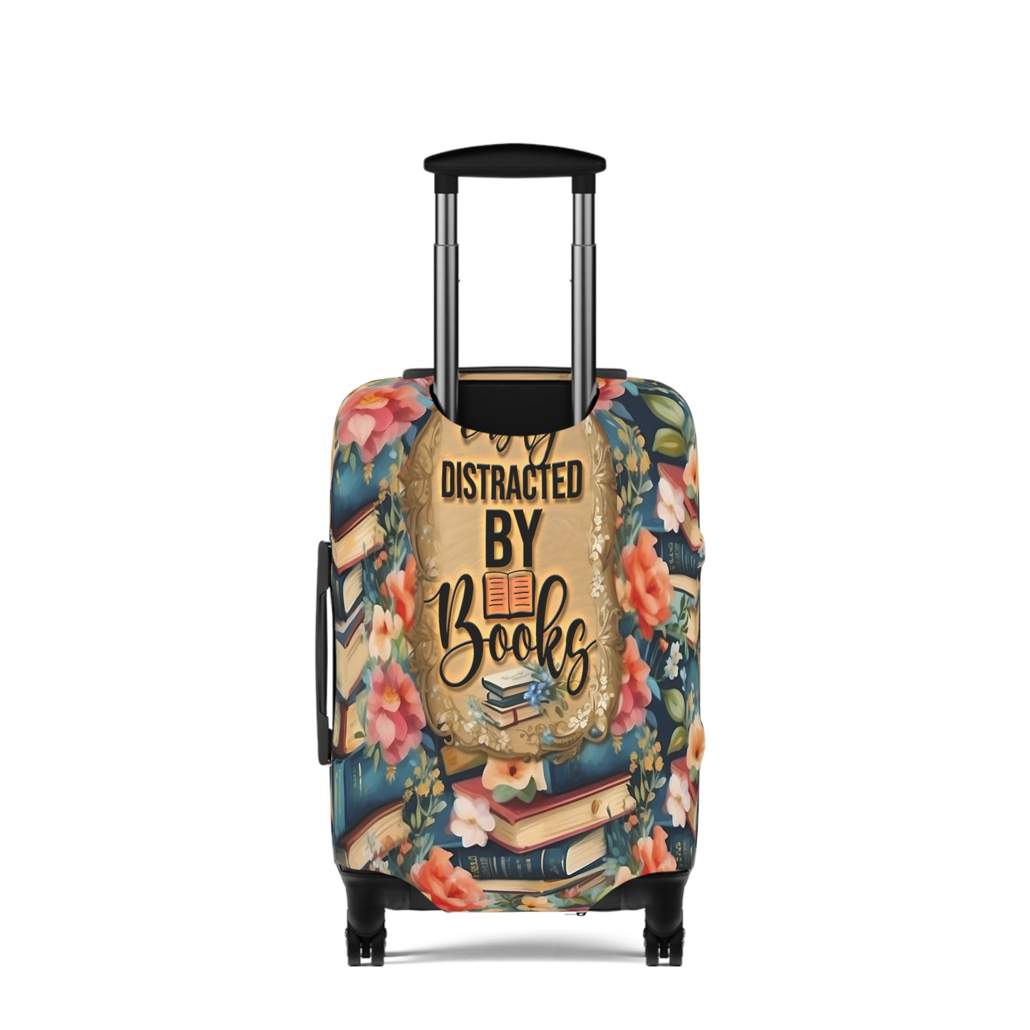 Luggage Cover, Easily distracted by Books, awd-1735