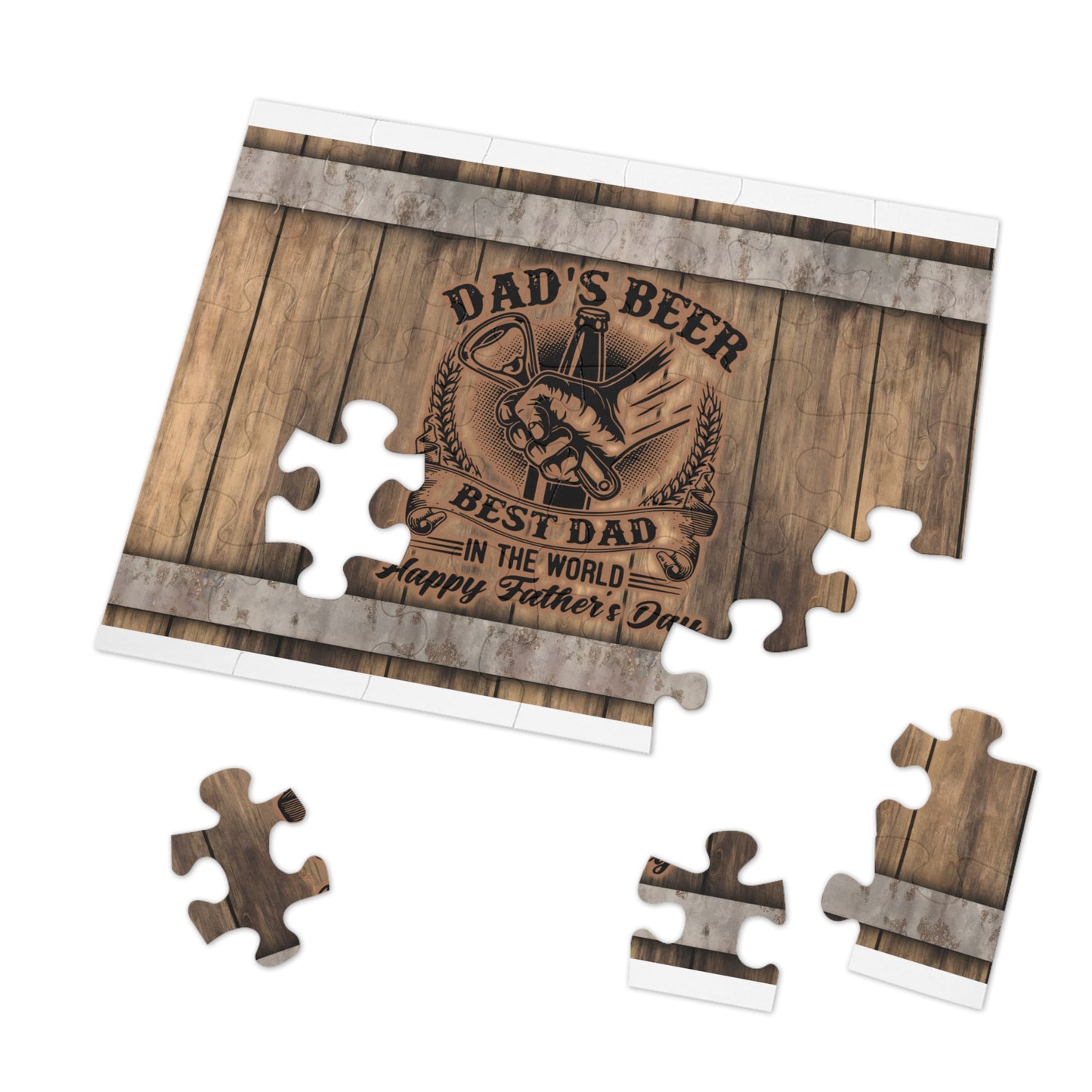 Puzzle, Dad, Happy Father's Day, Personalised/Non-Personalised (30, 110, 252, 500,1000-Piece) awd-566