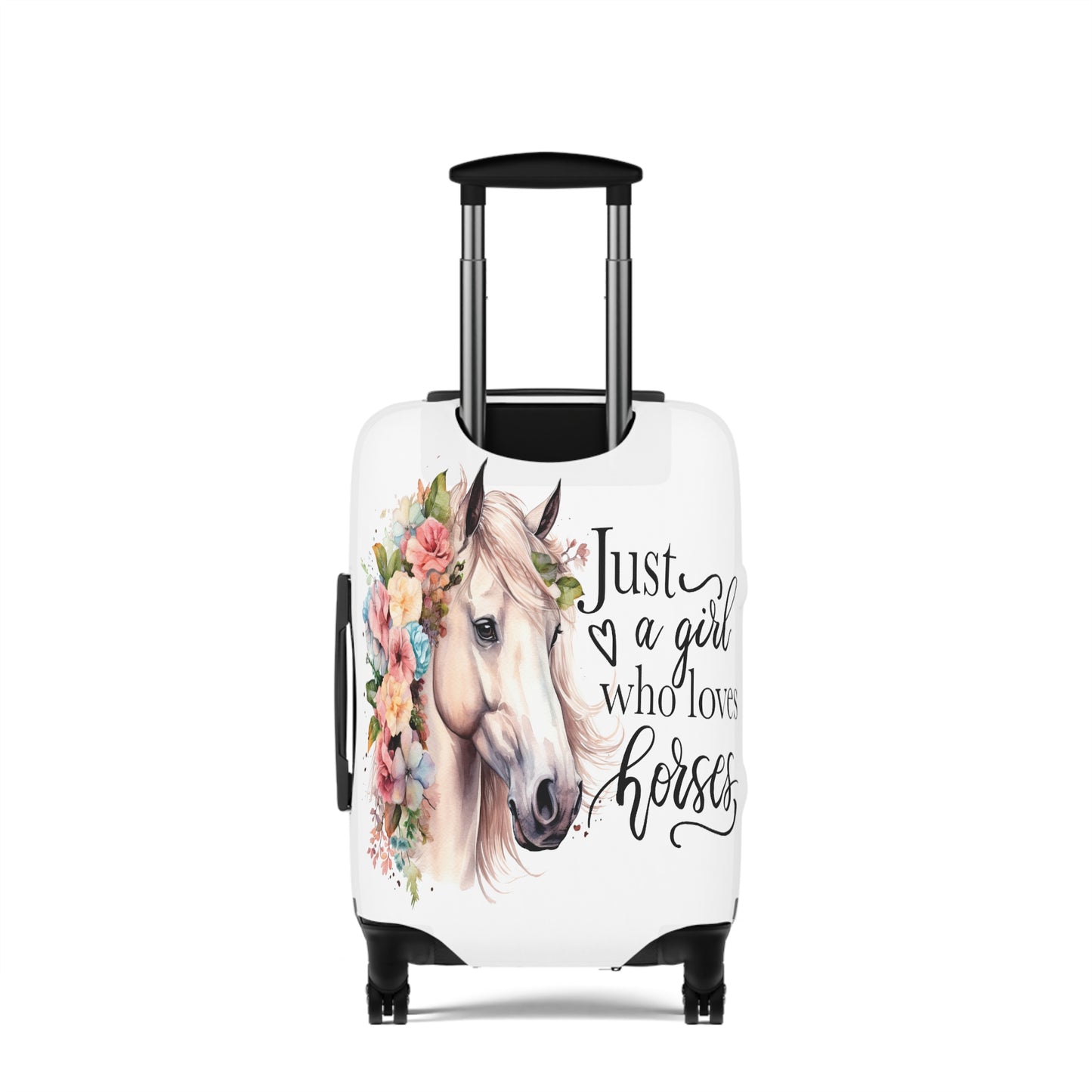 Luggage Cover, Just a Girl Who Loves Horses, awd-1075