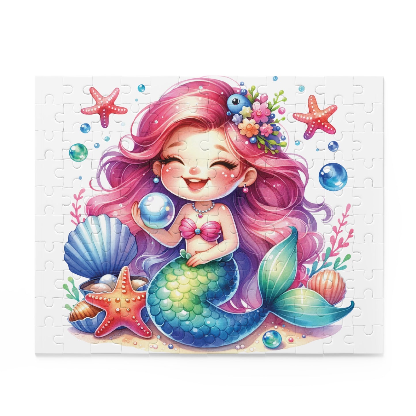 Personalised/Non-Personalised Puzzle, Mermaid (120, 252, 500-Piece)