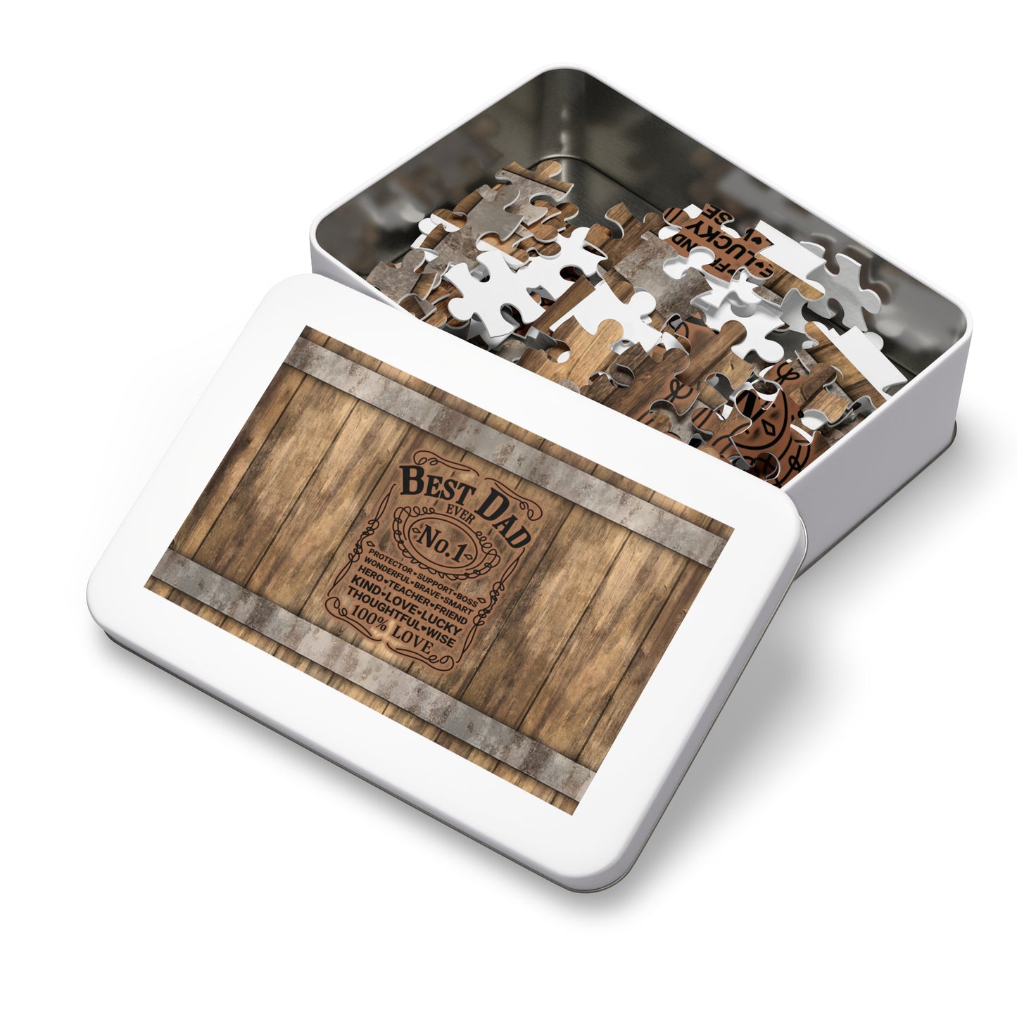 Puzzle, Dad, Best Dad, Personalised/Non-Personalised (30, 110, 252, 500,1000-Piece) awd-570