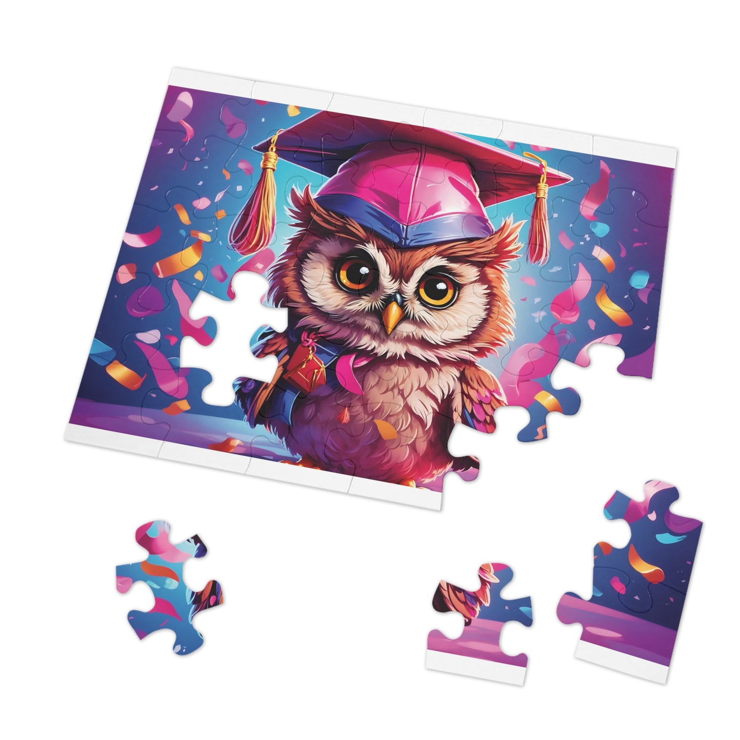 Jigsaw Puzzle, Owl, Personalised/Non-Personalised (30, 110, 252, 500,1000-Piece)