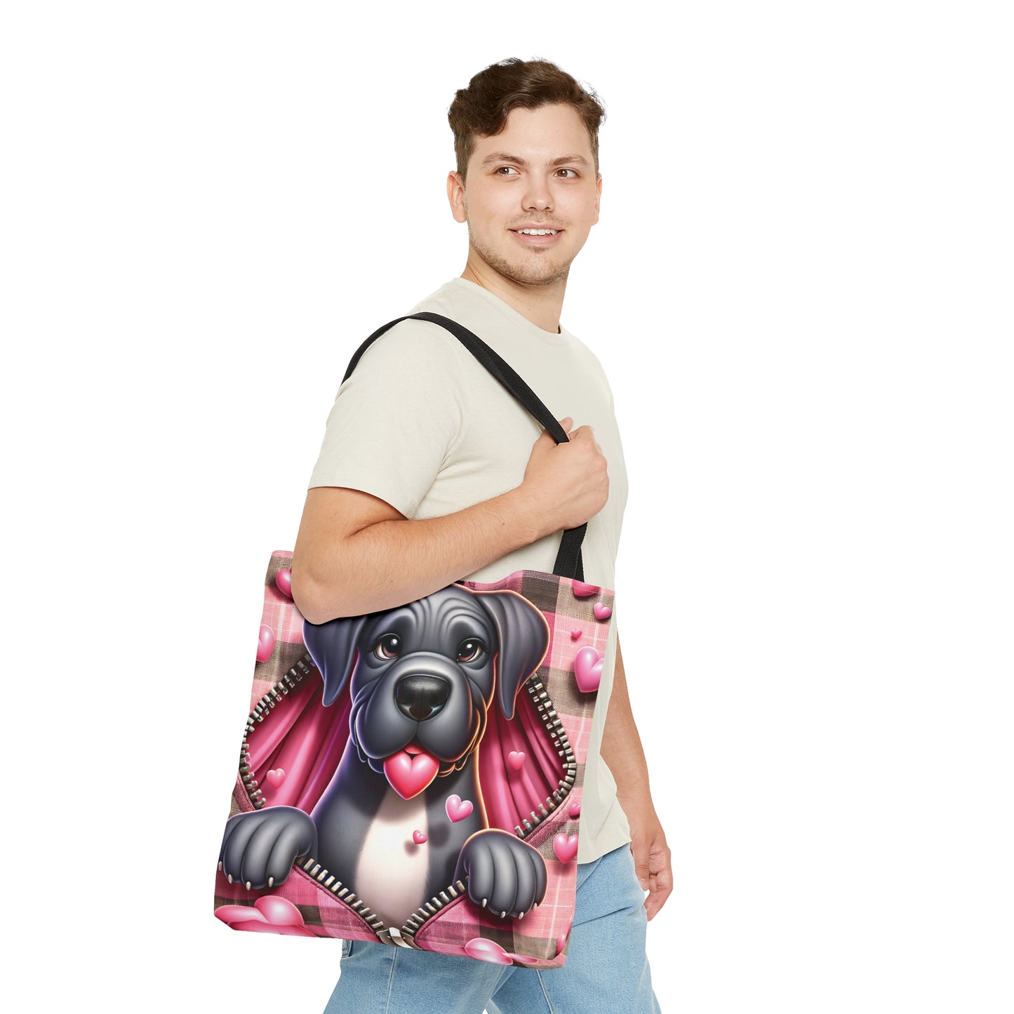 Tote Bag, Cute Dog, Personalised/Non-Personalised Tote bag