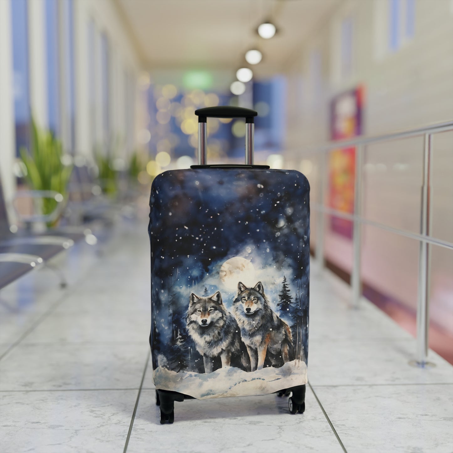 Luggage Cover, Wolves, awd-565