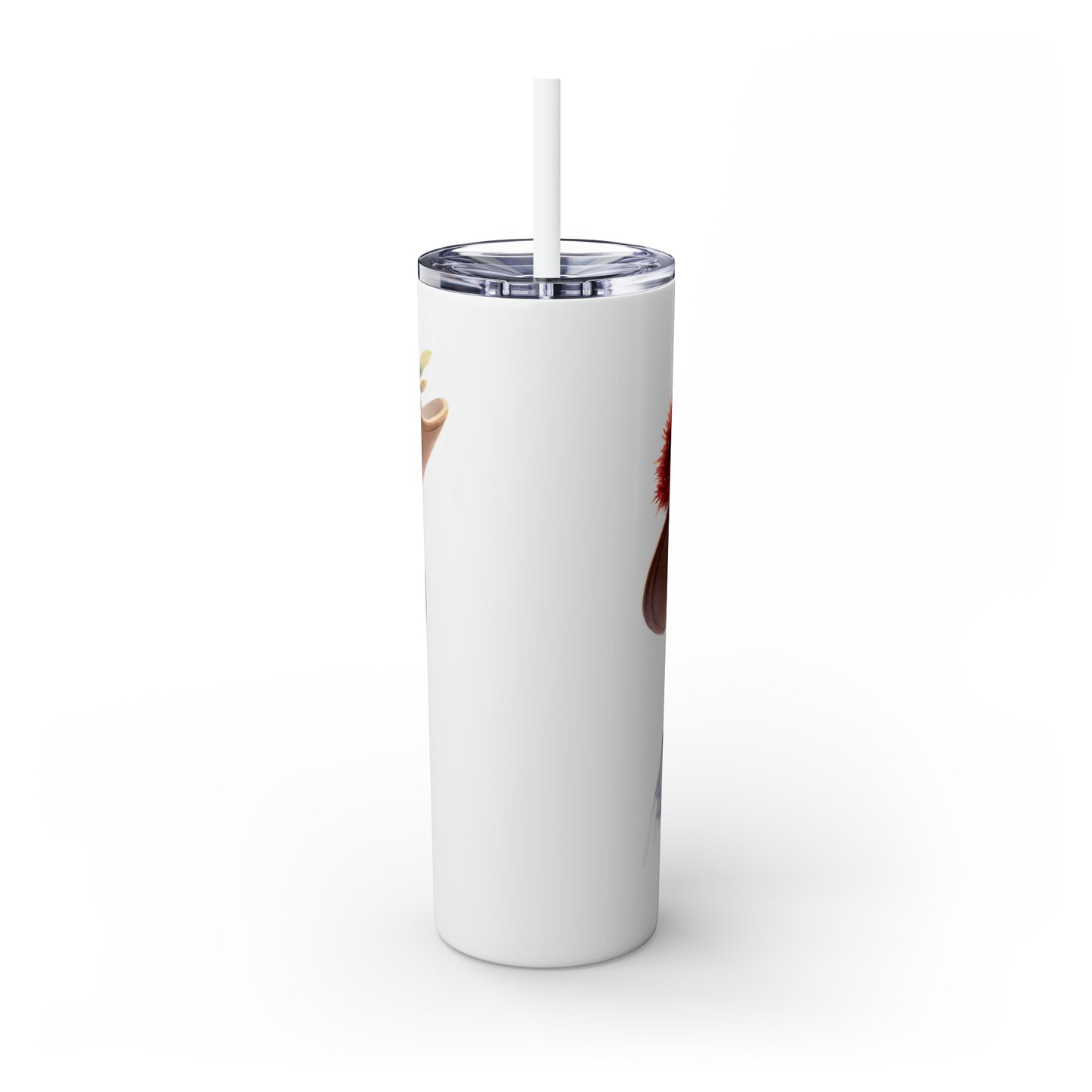 Skinny Tumbler with Straw, 20oz, Australian, Cockatoo, awd-1333