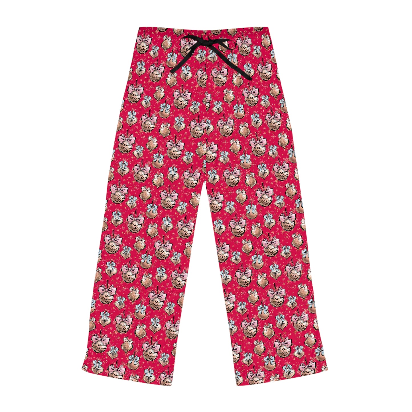 Women's Pyjama Pants, Christmas Baubles, Sleepwear Bottoms