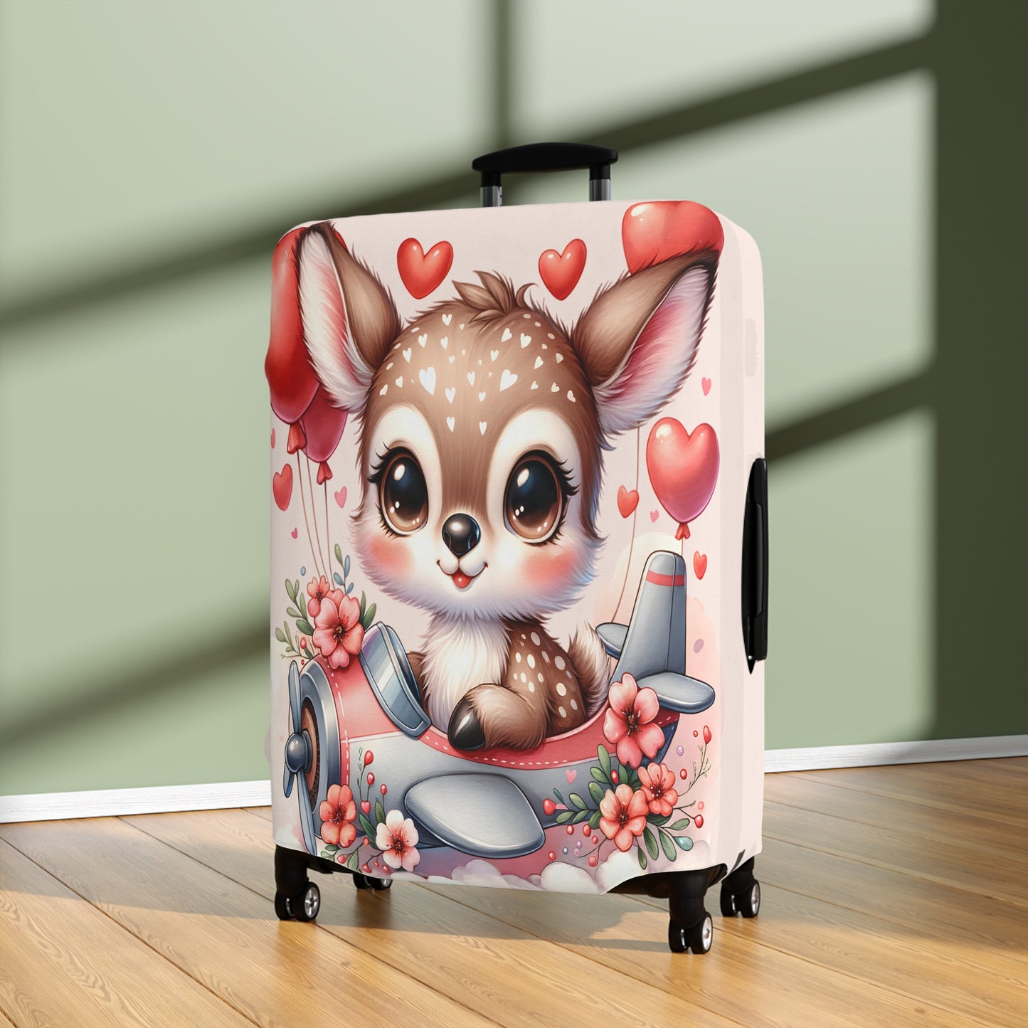 Luggage Cover, Deer in Plane, awd-308