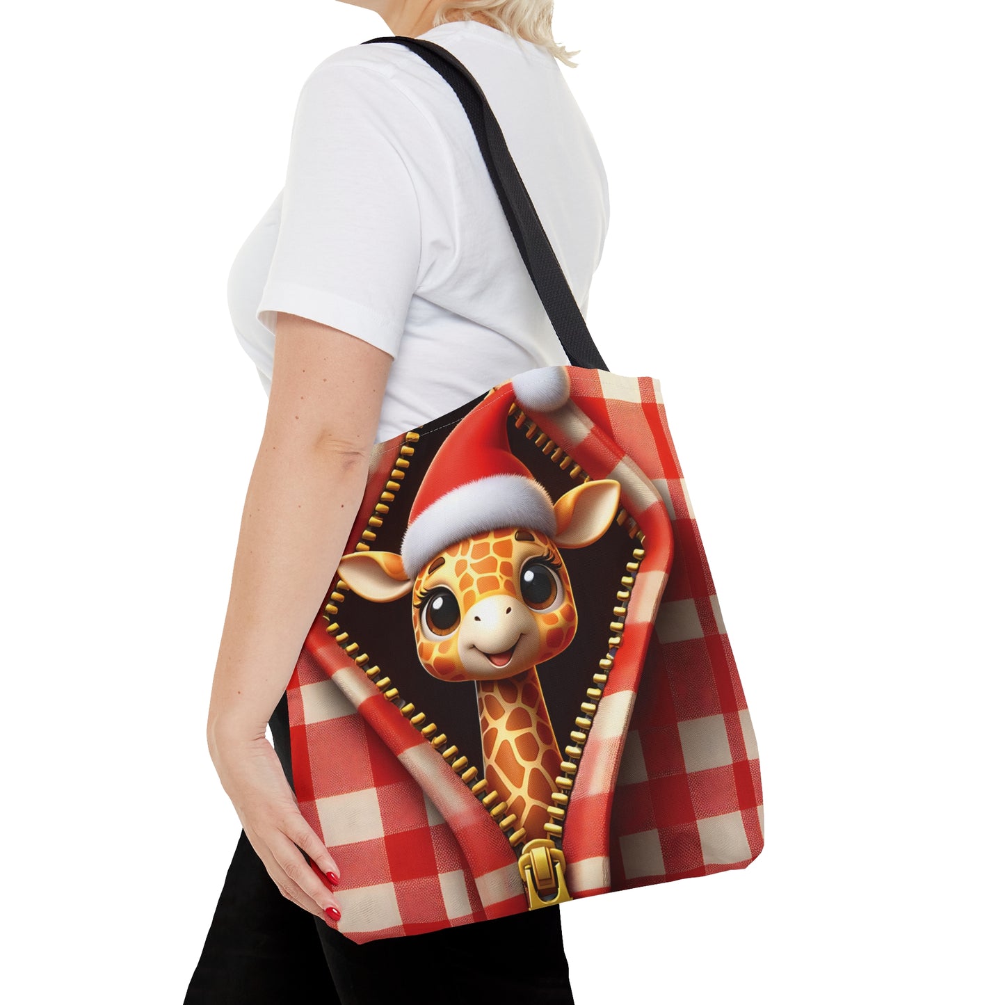 Tote Bag, Christmas Giraffe