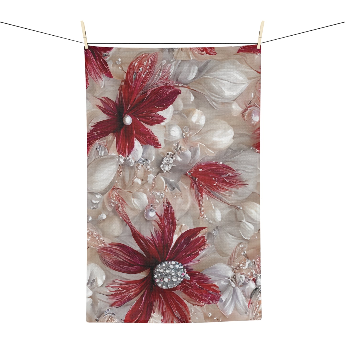 Microfiber Tea Towel Floral