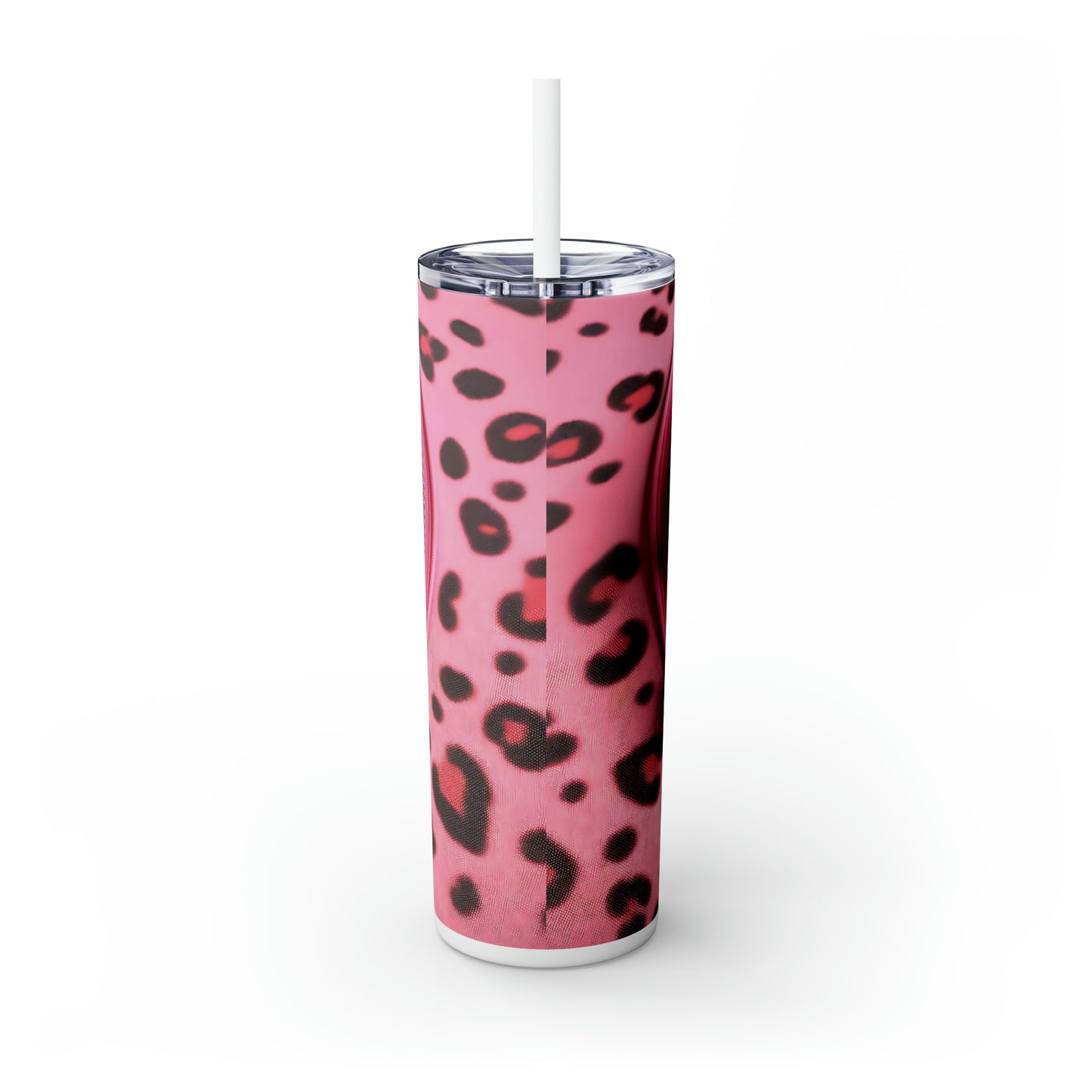 Skinny Tumbler with Straw, 20oz, Cat, Valentines Day, awd-747