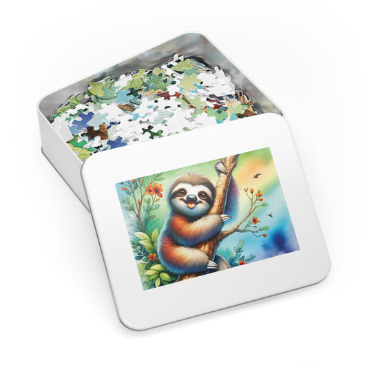 Jigsaw Puzzle, Sloth, Personalised/Non-Personalised (30, 110, 252, 500,1000-Piece)