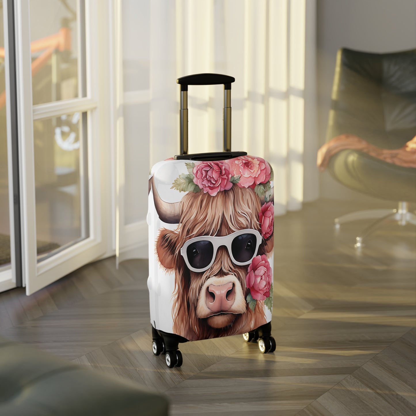 Luggage Cover, Highland Cow, awd-015