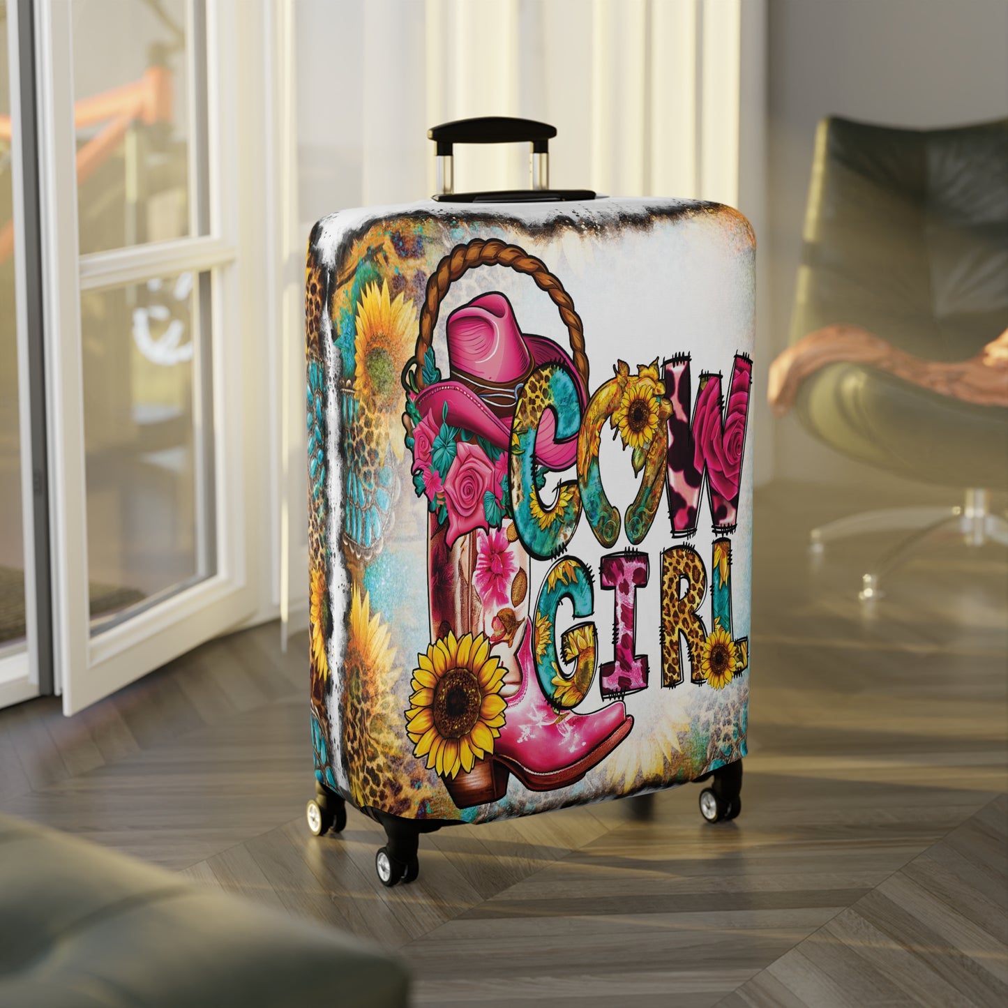 Luggage Cover, Western, Cowgirl, awd-1034