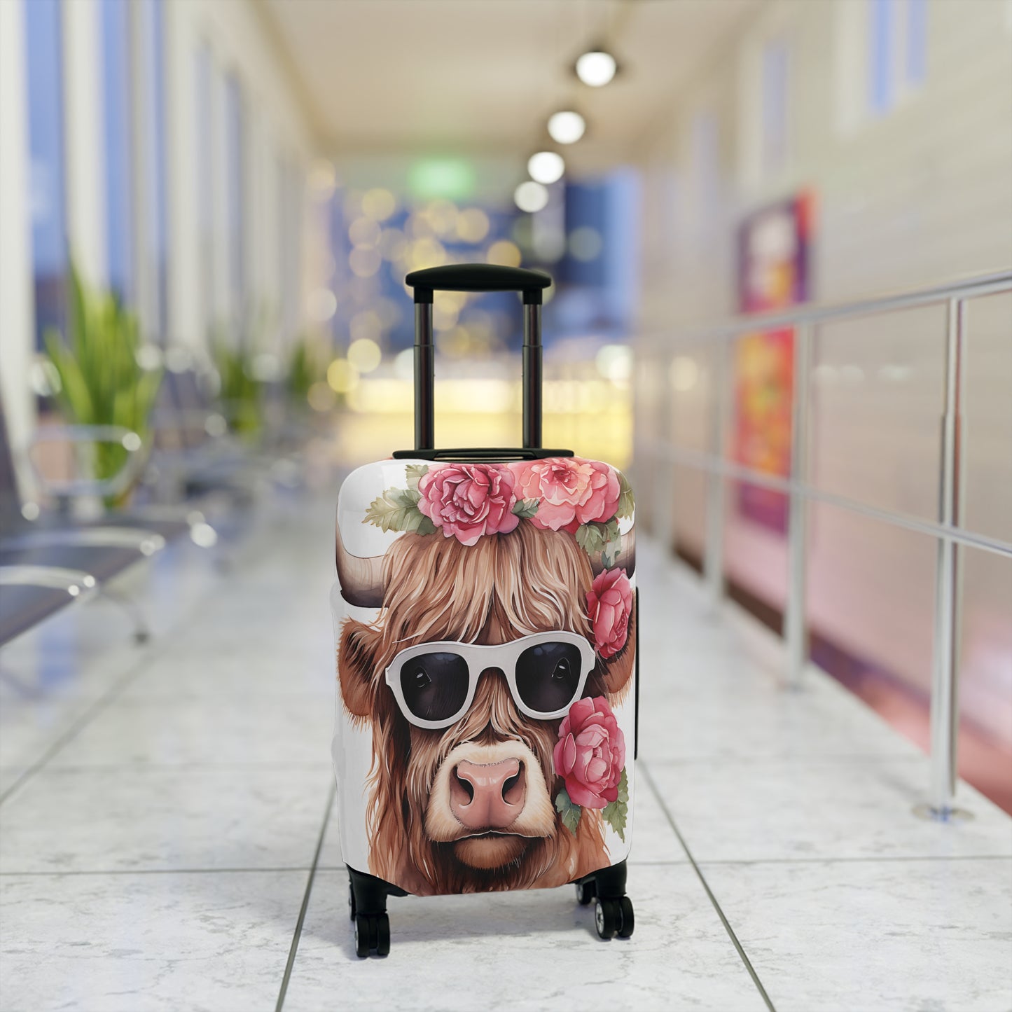 Luggage Cover, Highland Cow, awd-015