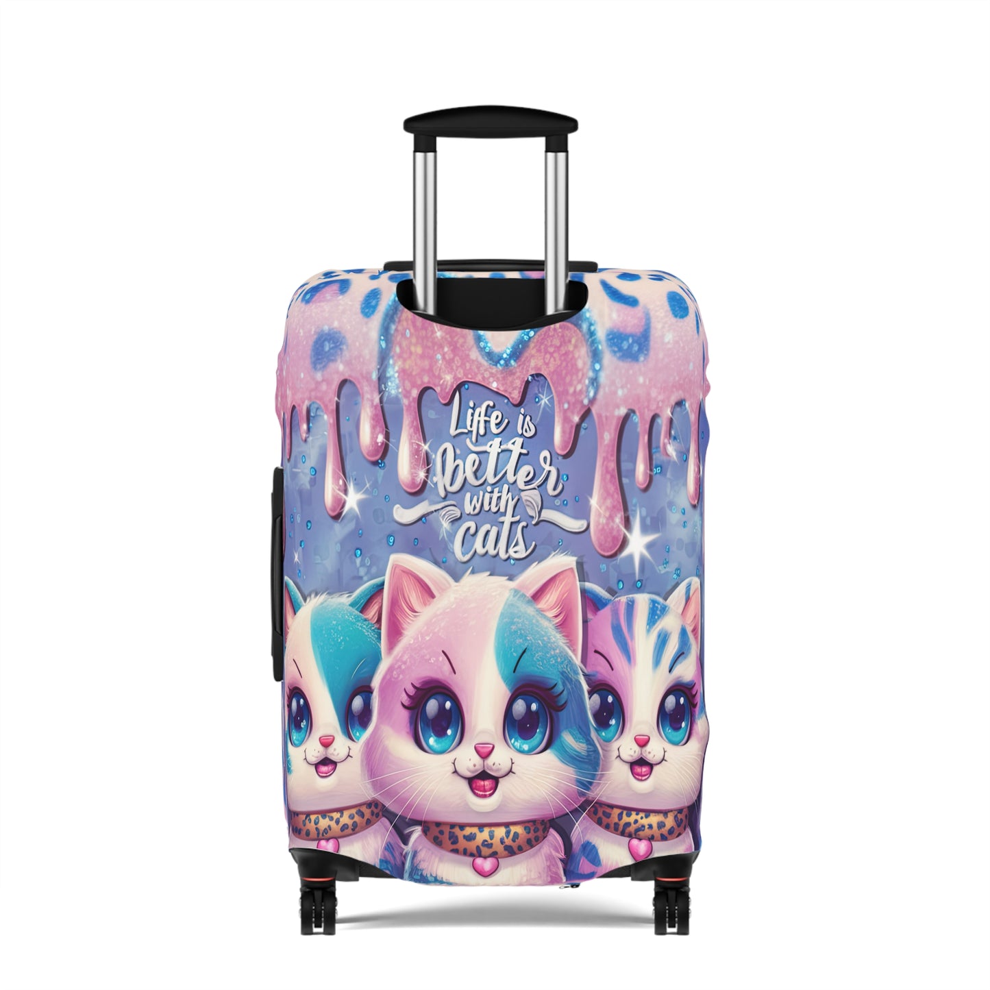 Luggage Cover, Life is better with Cats, awd-3105