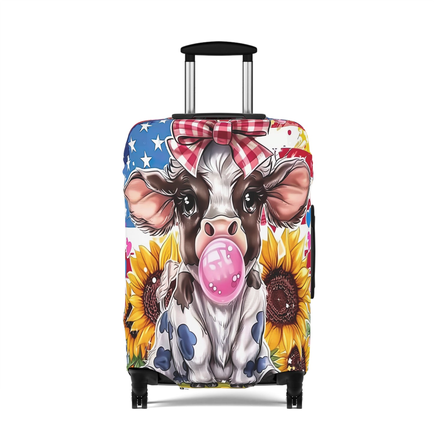 Luggage Cover, Sunflowers, Highland Cow, awd-3101