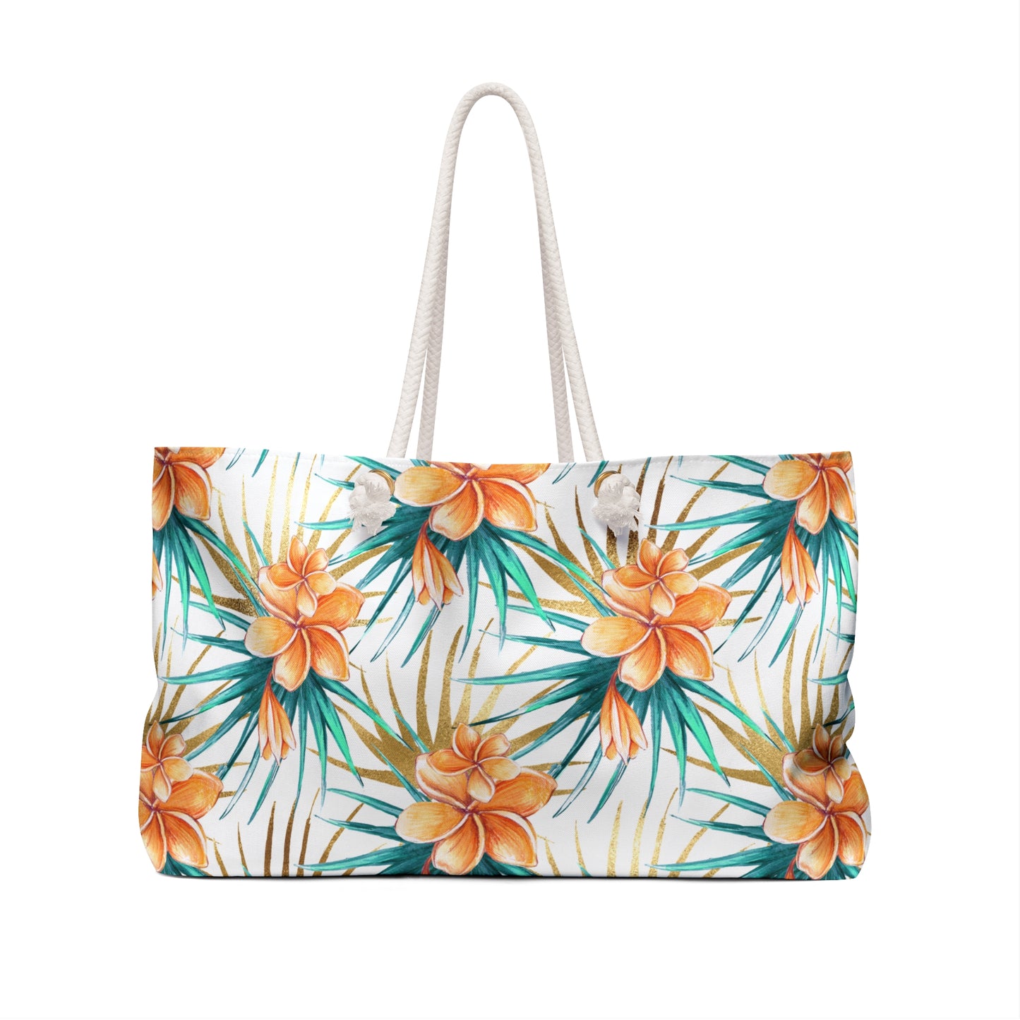 Weekender Bag, Summer Floral, Large Weekender Bag, Beach Bag, Book Bag