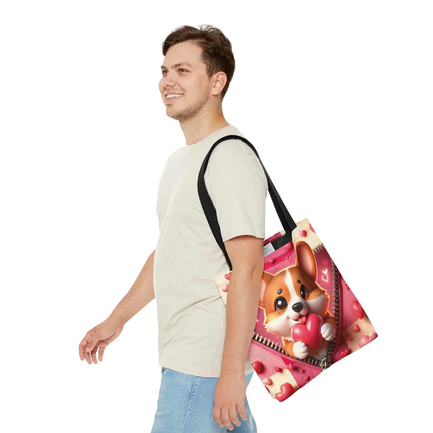 Tote Bag, Cute Dog, Personalised/Non-Personalised Tote bag