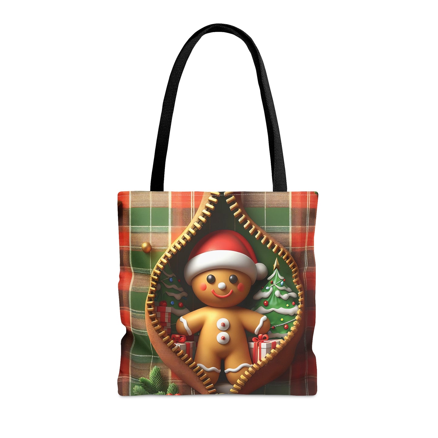 Tote Bag, Christmas, Gingerbread Man