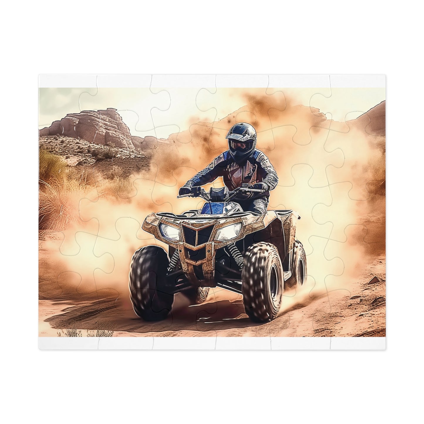 Jigsaw Puzzle, Quad Bike, Personalised/Non-Personalised (30, 110, 252, 500,1000-Piece)