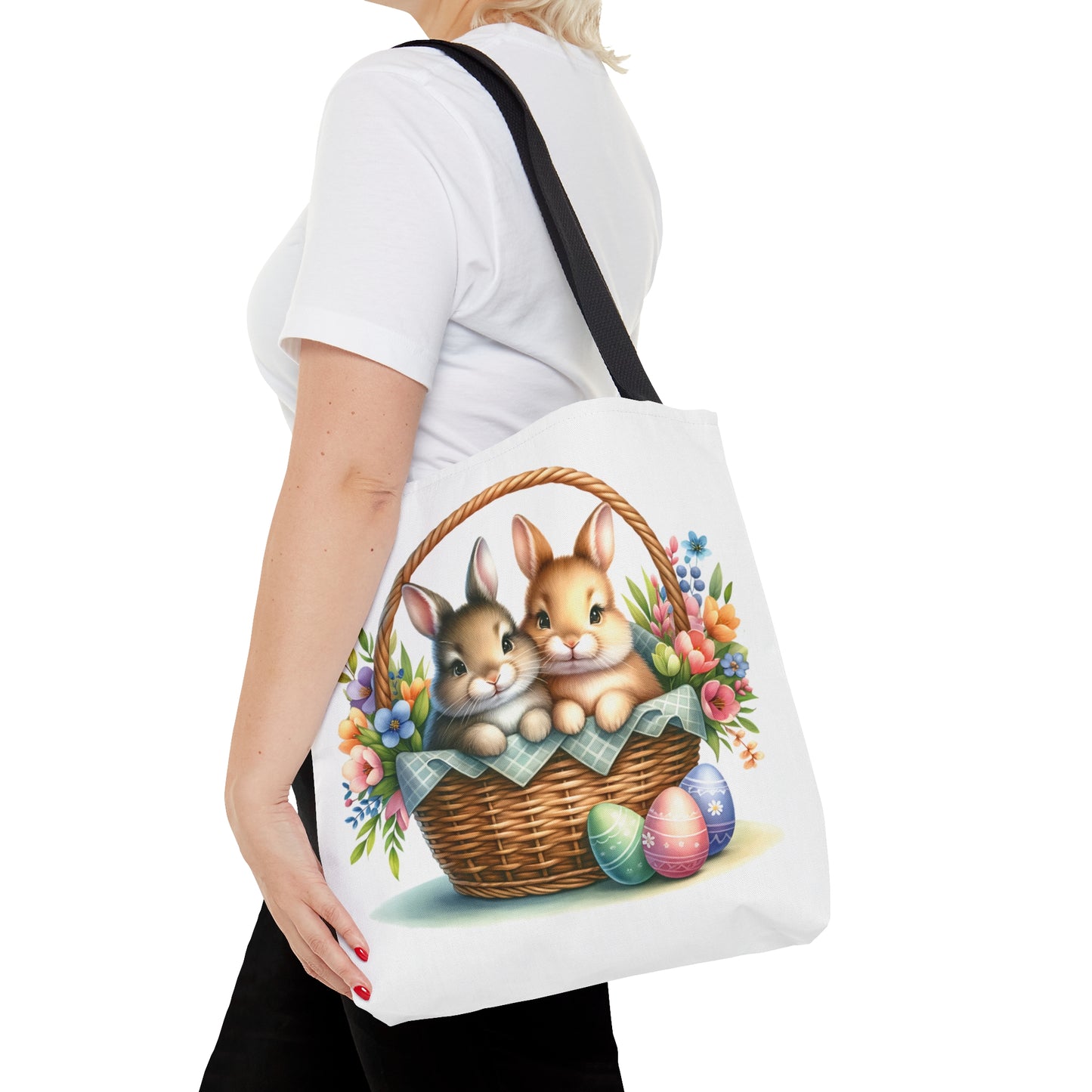 Tote Bag, Easter, Rabbit, Personalised/Non-Personalised Tote bag