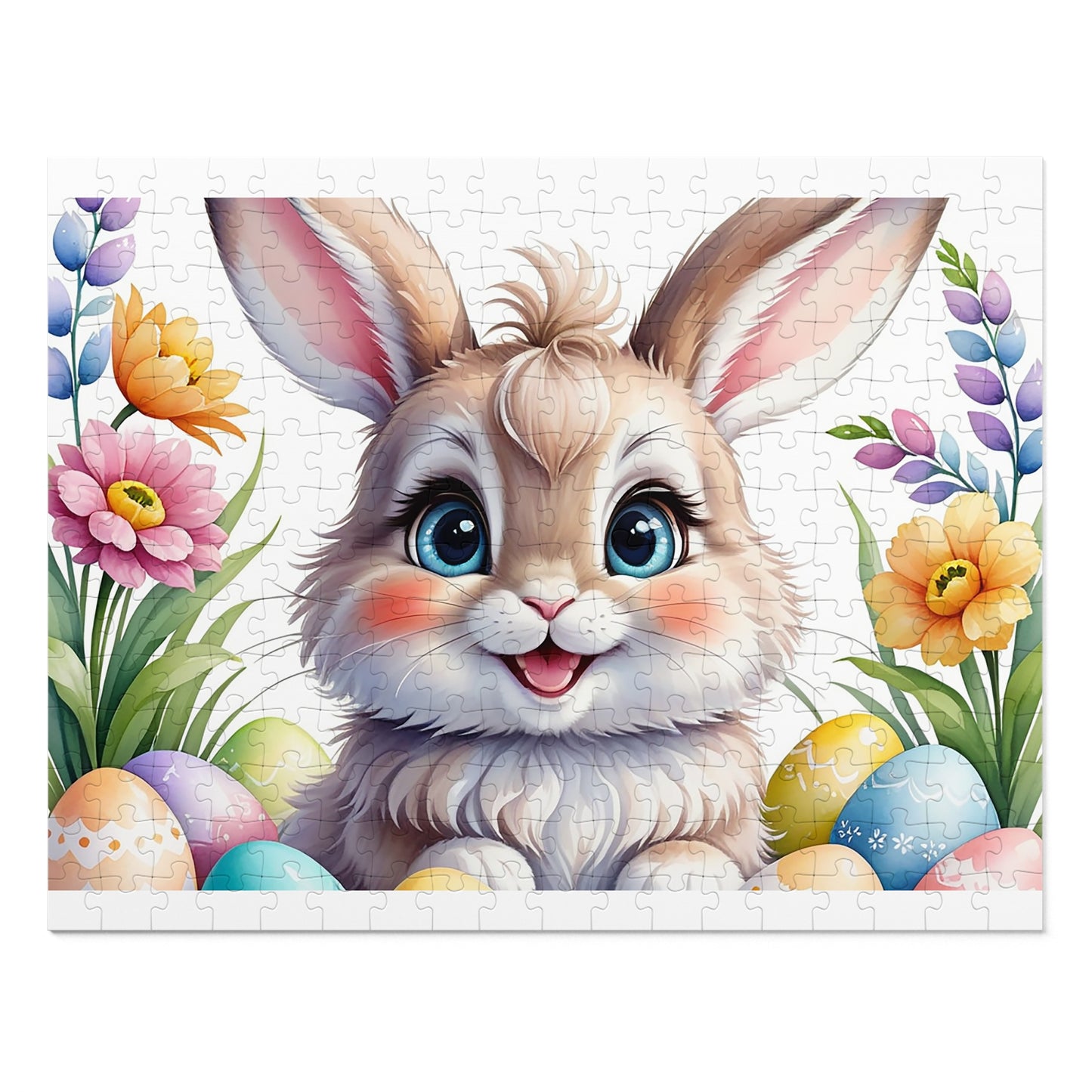 Puzzle, Easter, Rabbit, Personalised/Non-Personalised (30, 110, 252, 500,1000-Piece) awd-653