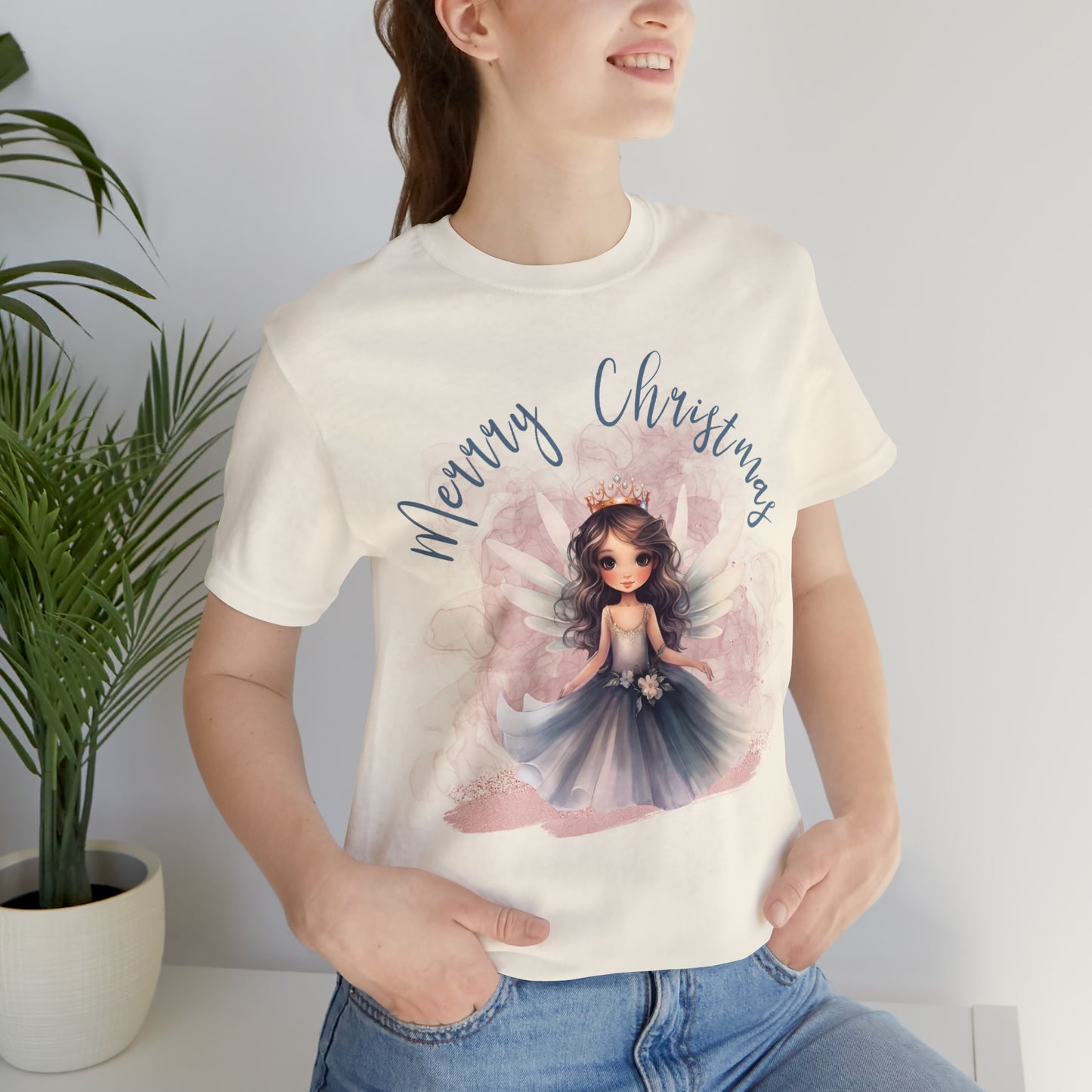 Unisex Jersey Short Sleeve Tee Christmas, Women's Fairy TShirt - A00003