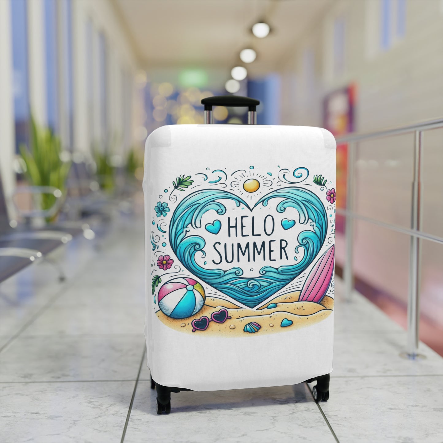 Luggage Cover, Travel, Hello Summer, awd-4017